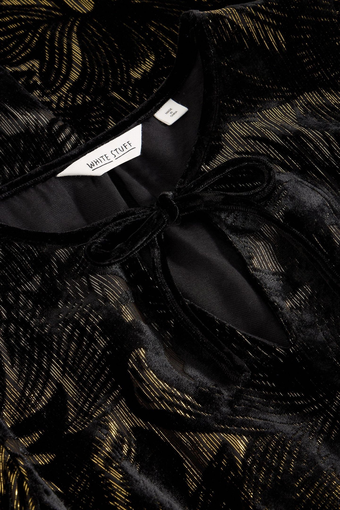 FAYE DEVORE VELVET DRESS BLACK MULTI 5