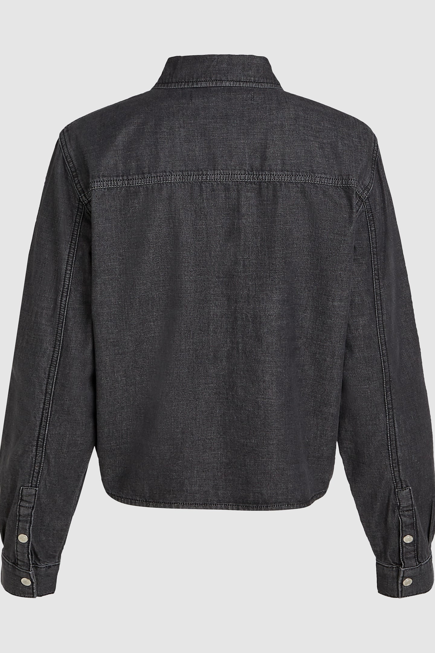 WASHED BLACK KLJ DENIM WRAP BLOUSE 6