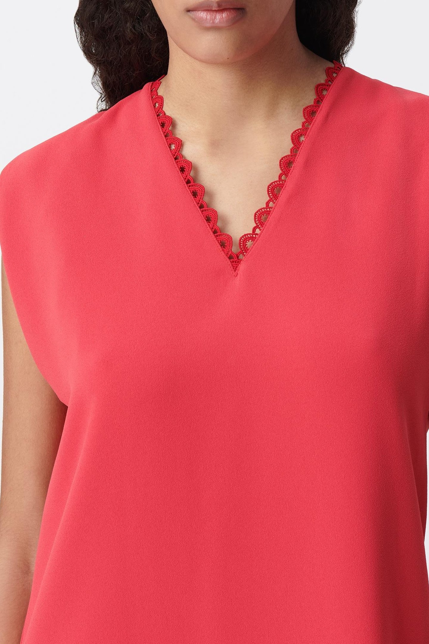 RED V-NECK FRONT/BACK DRESS 6