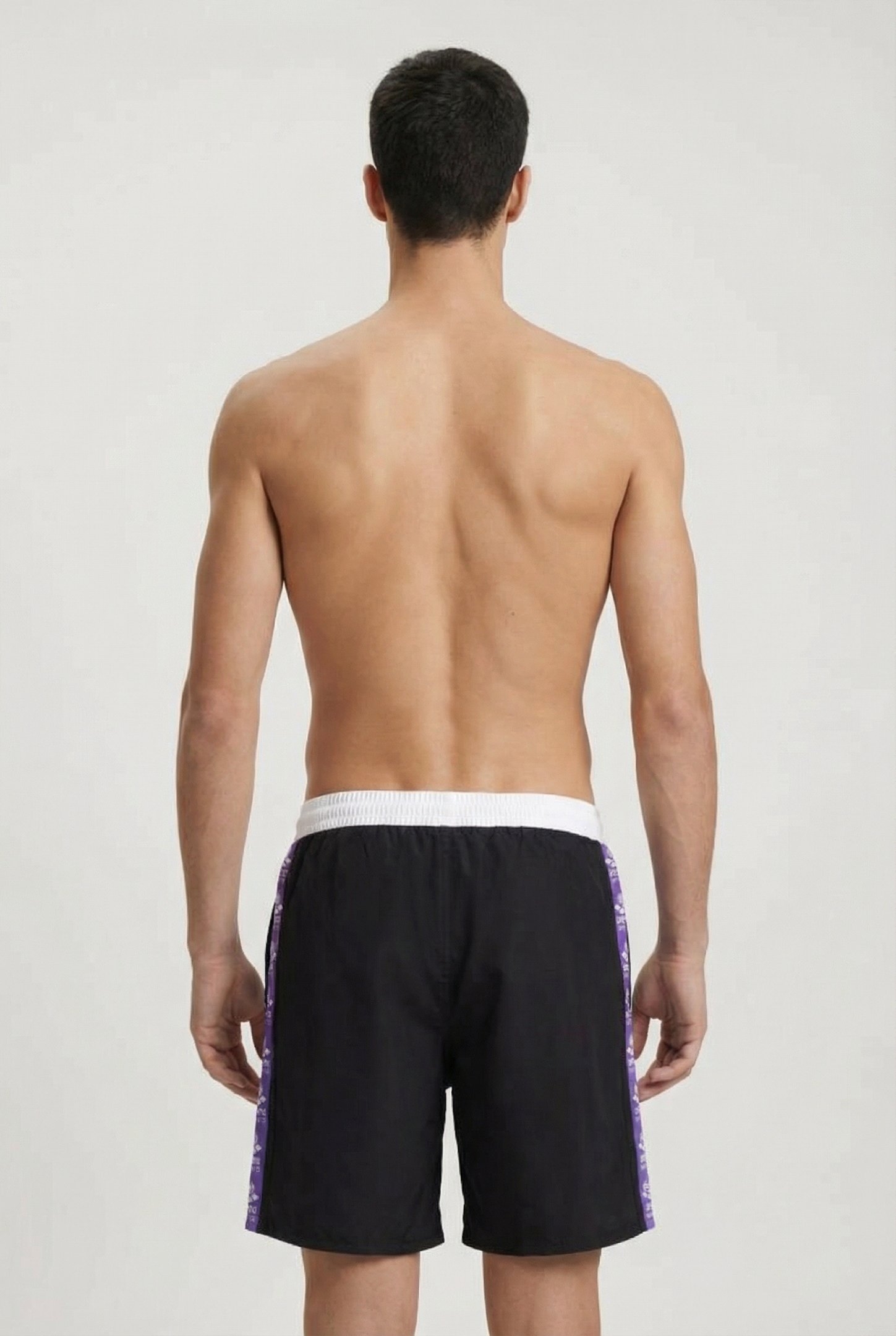 MEN'S ARENA FUN PLANET BERMUDA PANEL WHITE-BLACK-MULTI 2