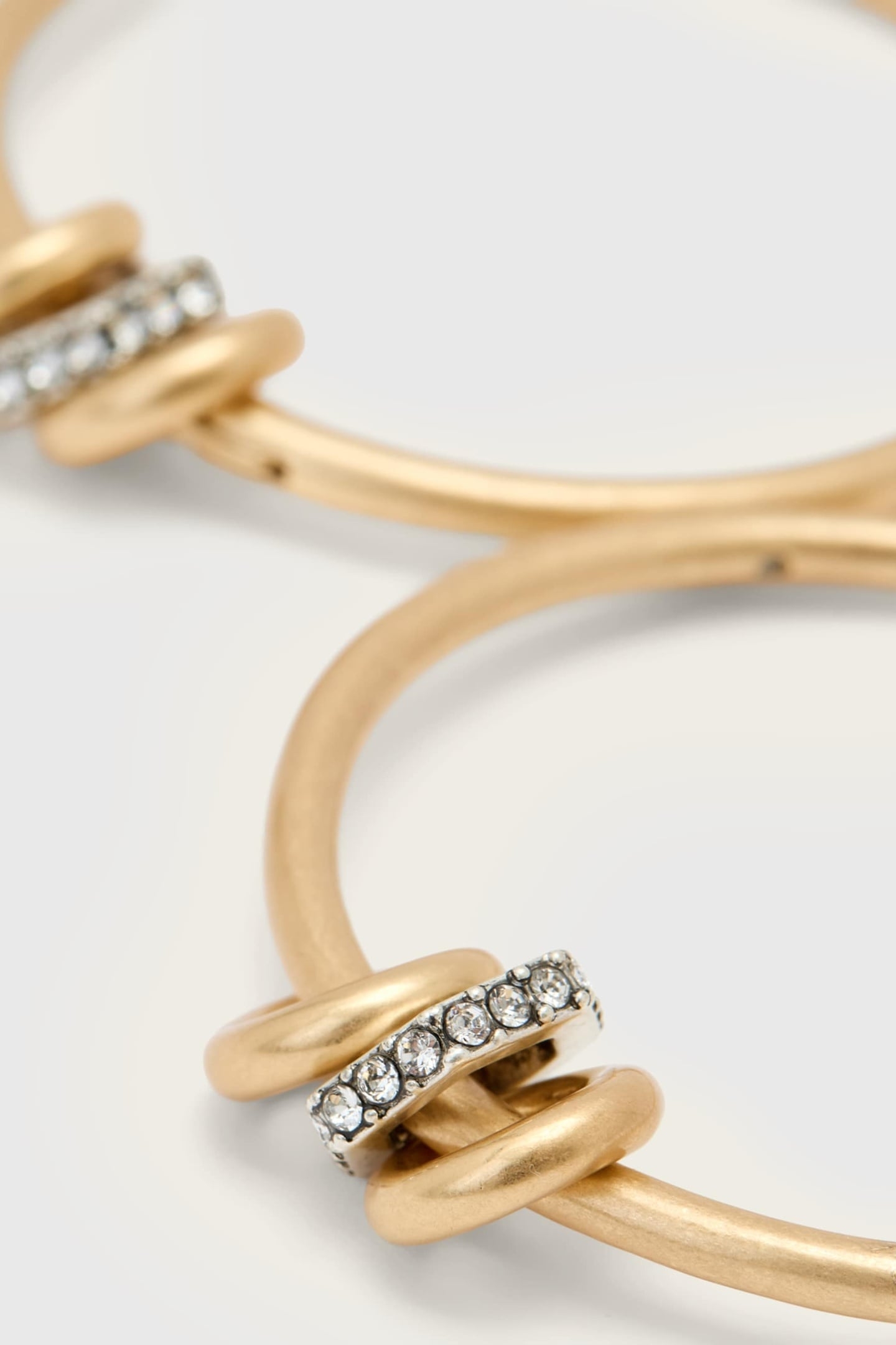 SELENE BOLT HOOPS WARM BRASS 4