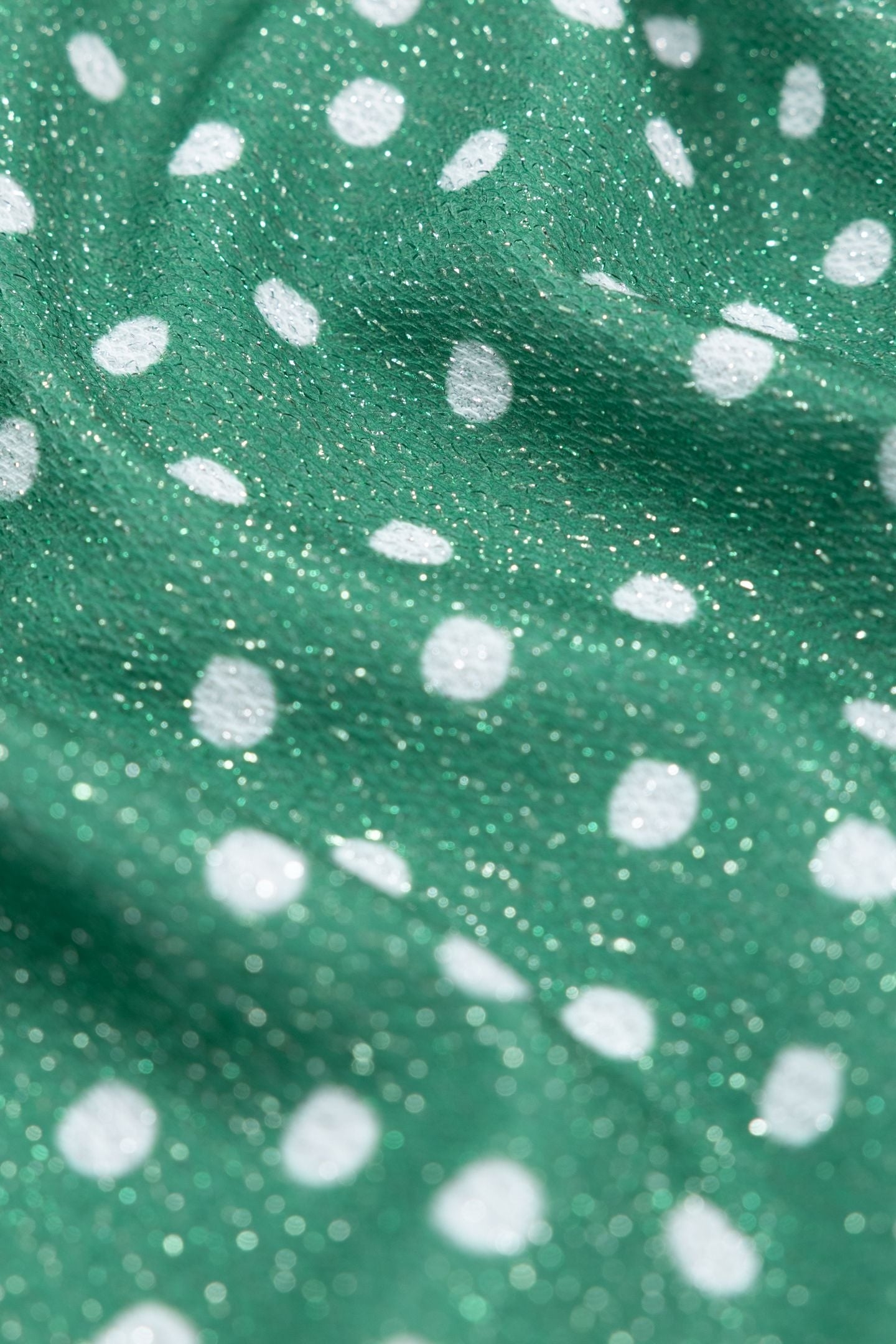 GREEN LUREX POLKA DOT TEE-SHIRT 7