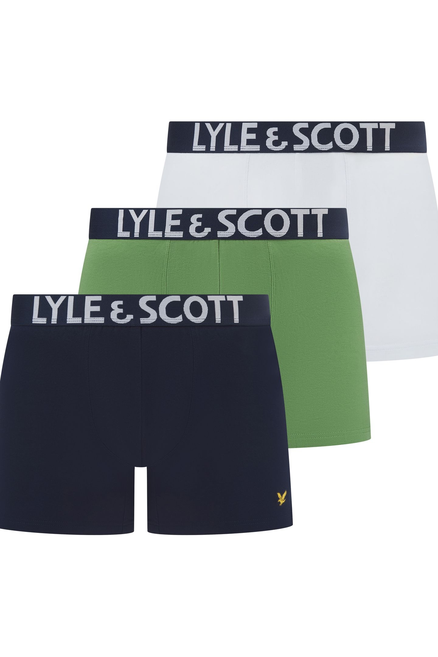 DANIEL 3 PACK UNDERWEAR SHALE GREEN/BRIGHT WHITE/PEACOAT 1