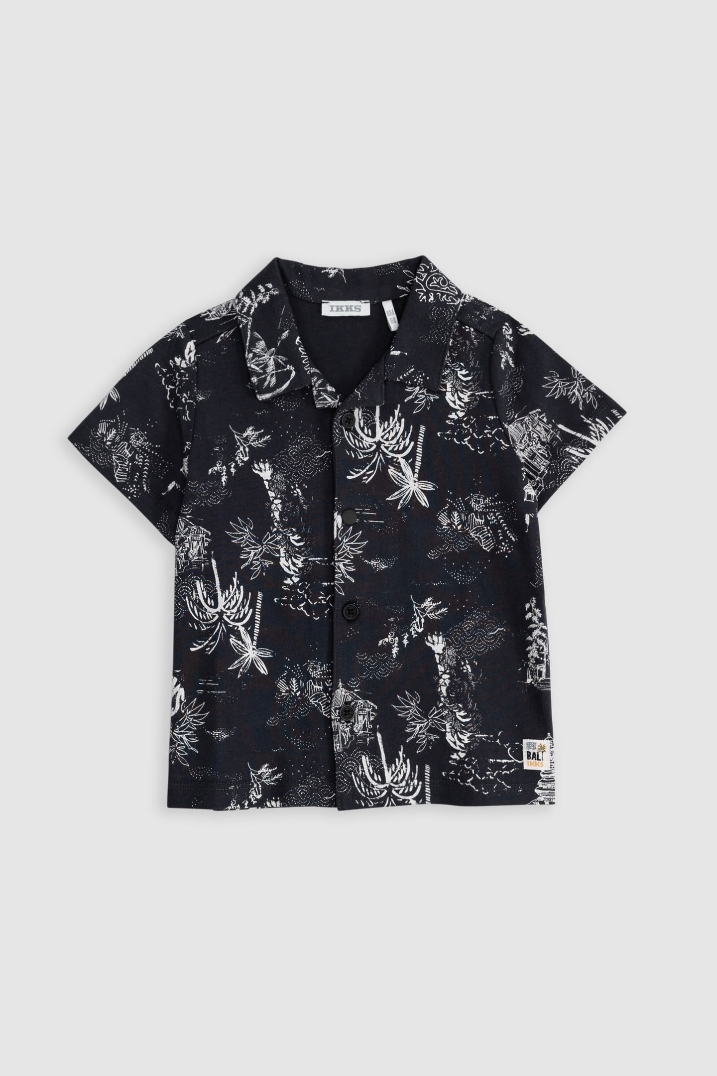 GREY JUNGLE PRINT SHIRT 1
