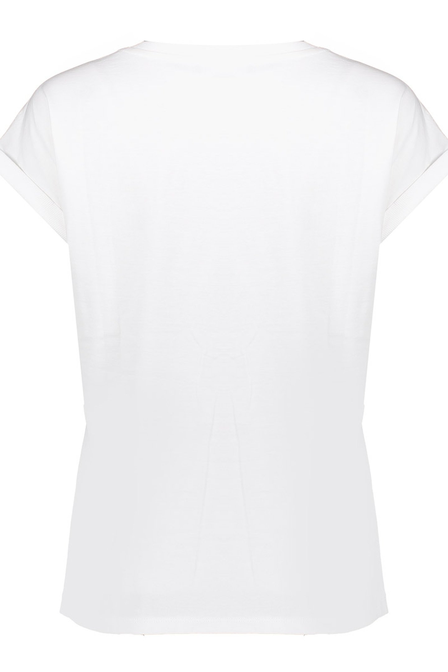 T-SHIRT EMBROIDERED WORD OFF-WHITE/SILVER 2