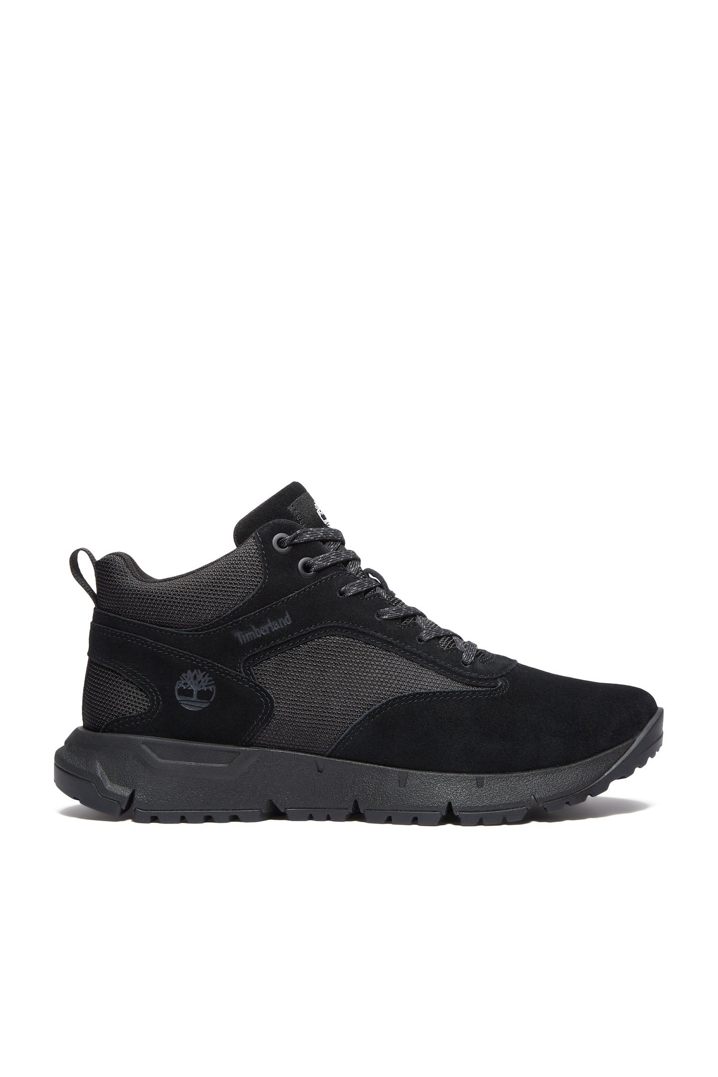 VOYAGER PARK MID LACE UP SNEAKER BLACK SUEDE 1