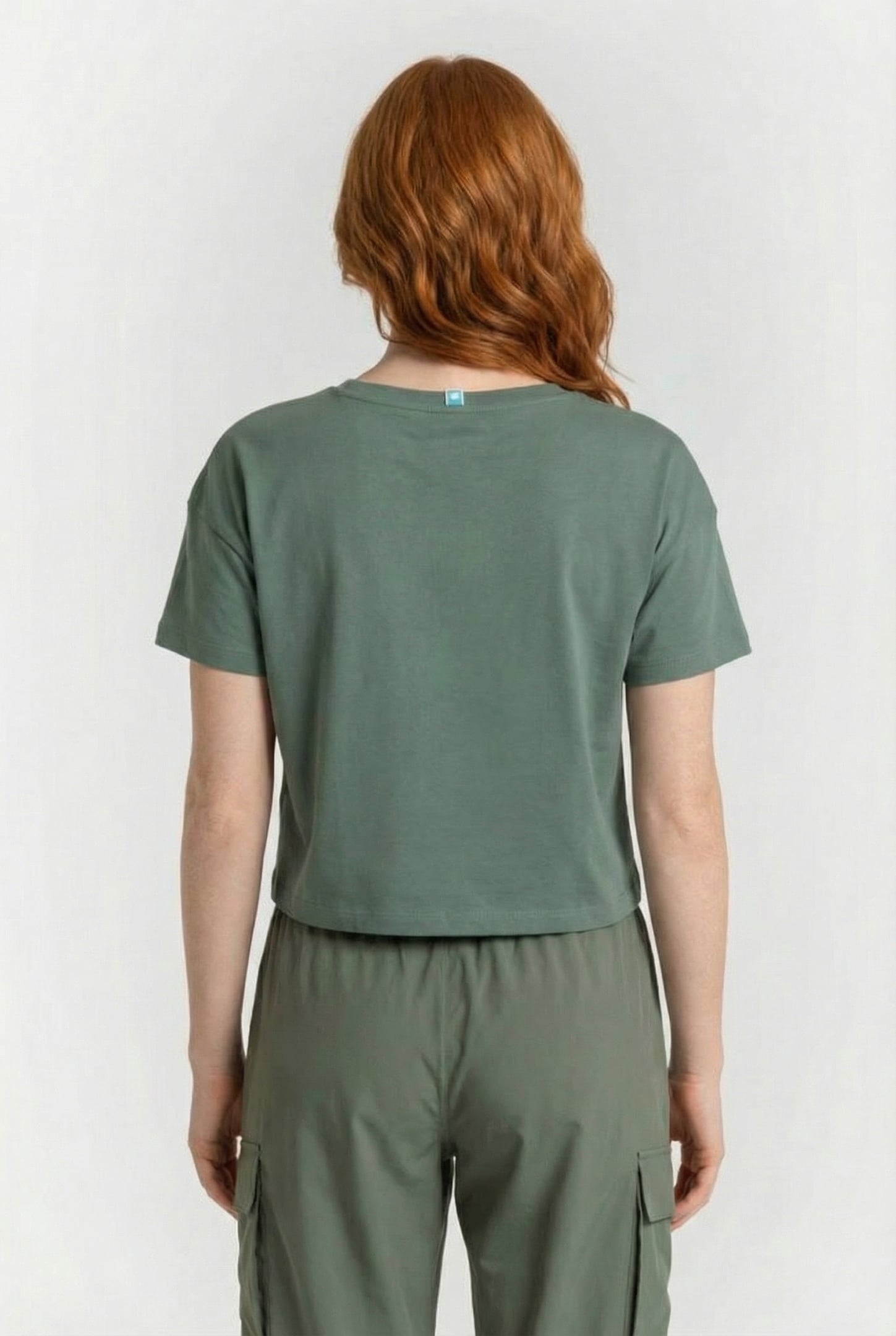 WOMEN'S ARENA CROP TEE PRINTED SAGE 2