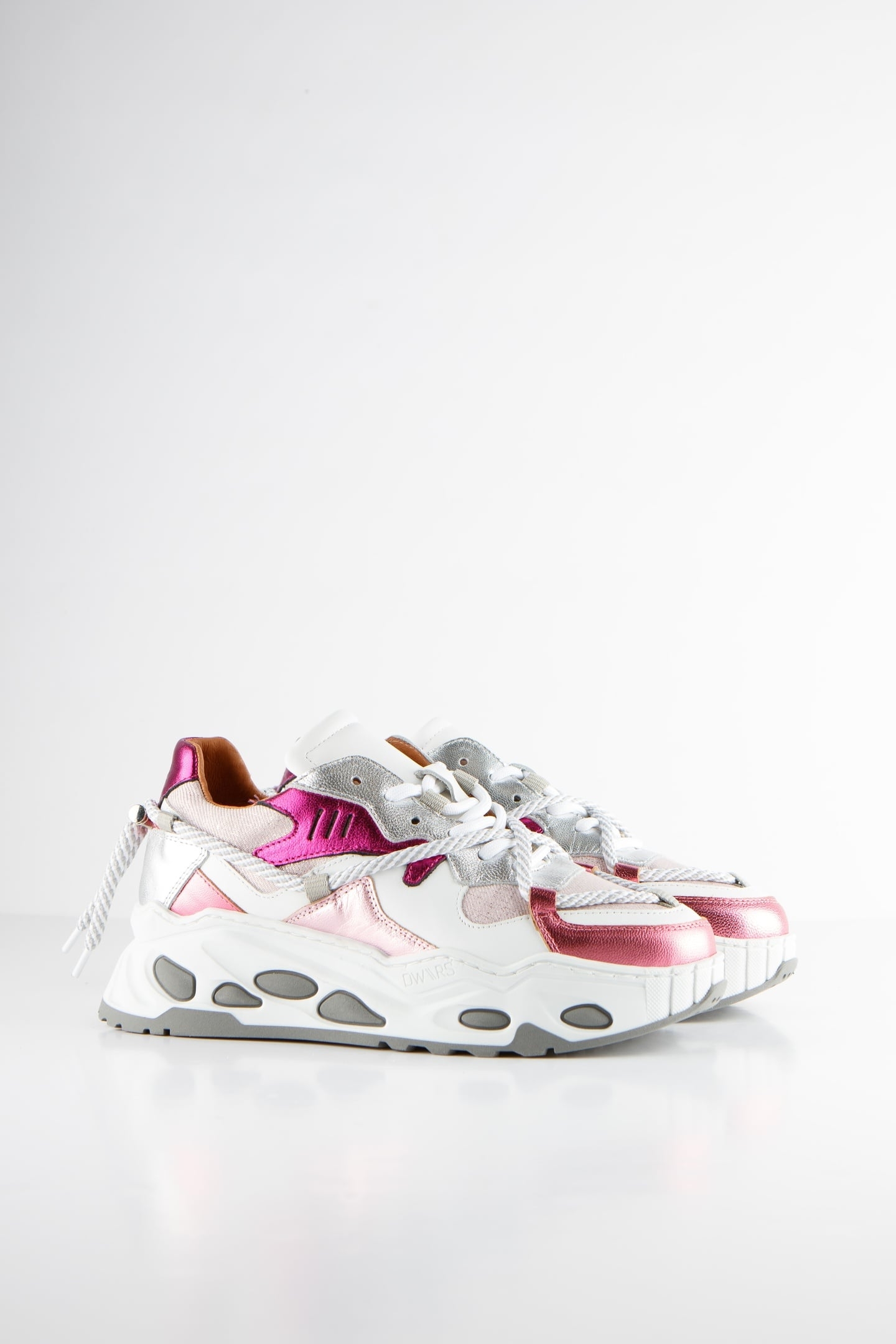 SATURNUS DENIM SNEAKER SILVER / PINK 4