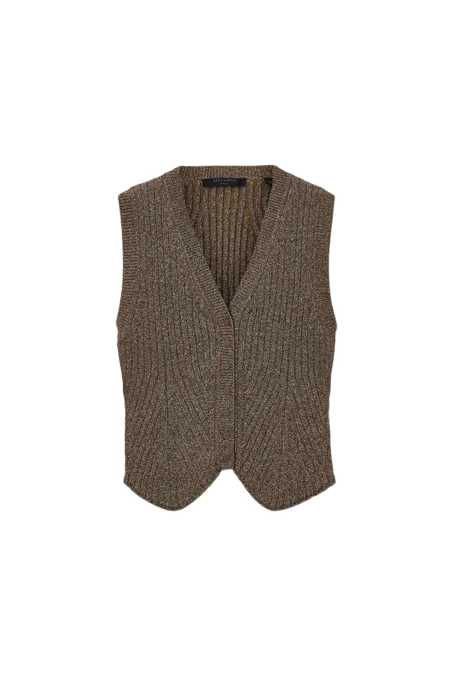 CRUZ SHINE WAISTCOAT BRONZE BROWN 5