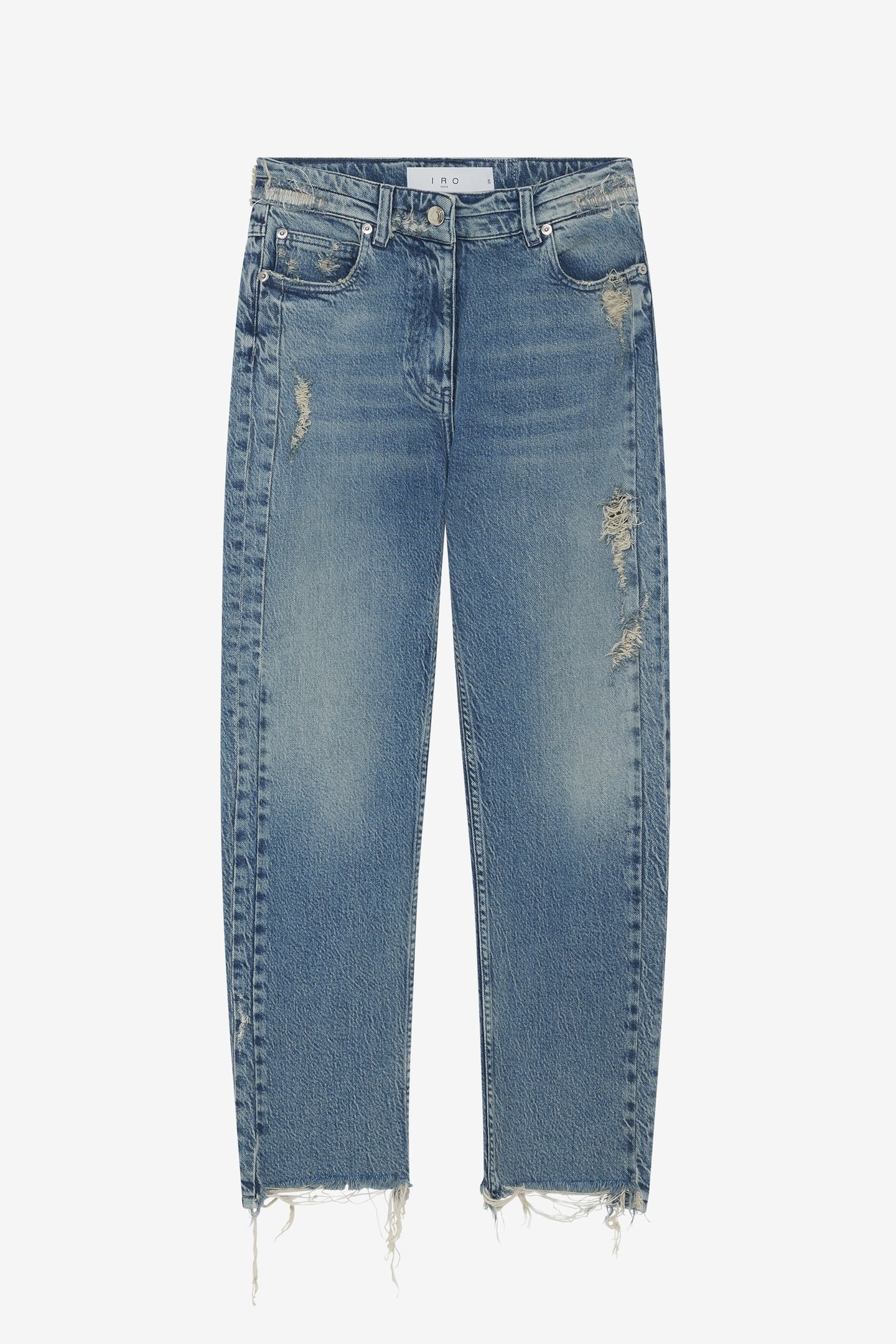 ALBURY TROUSER MID BLUE DESTROY 5