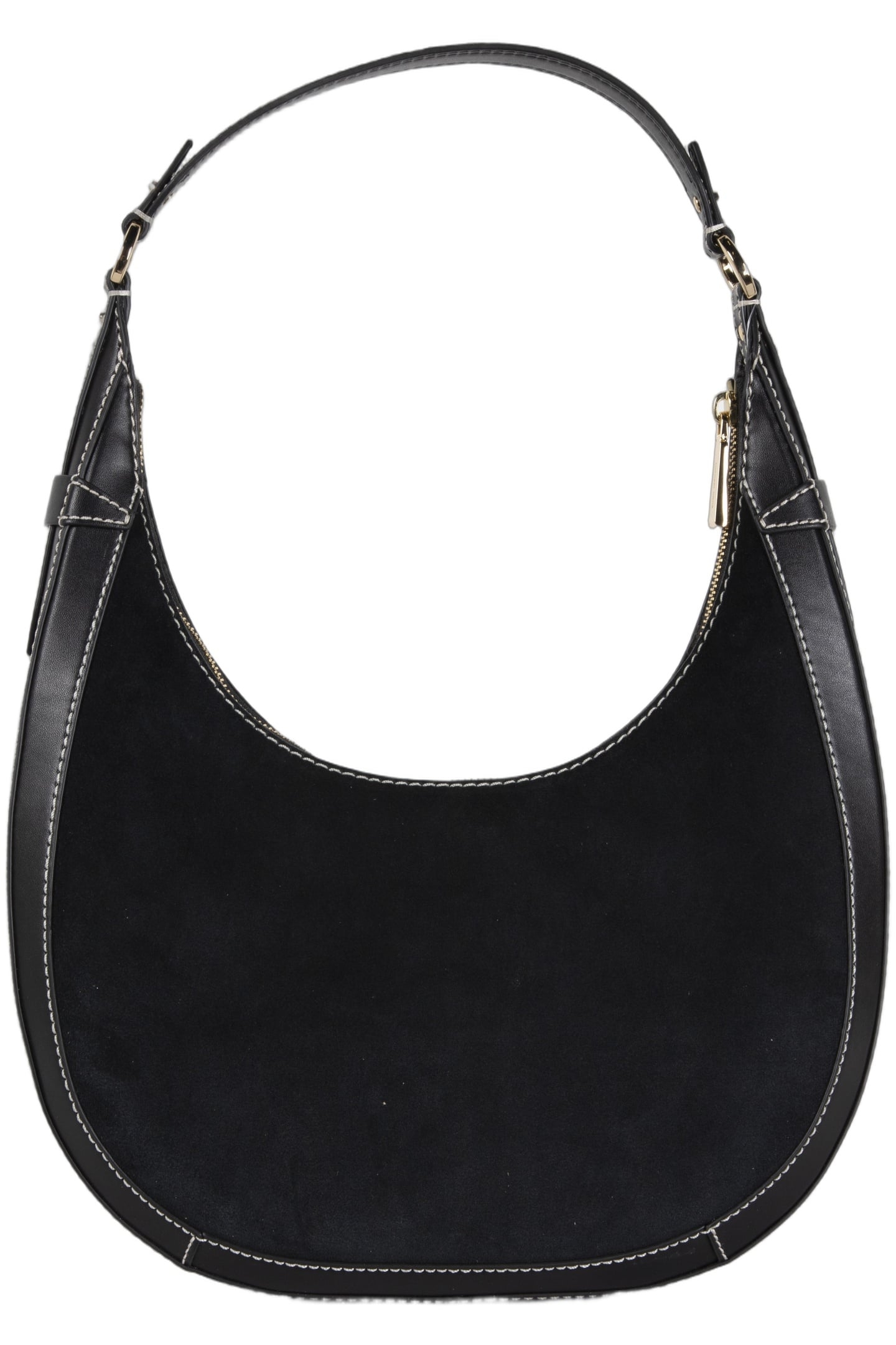 LARGE CRESCENT HOBO SHOULDER BAG BLACK 4