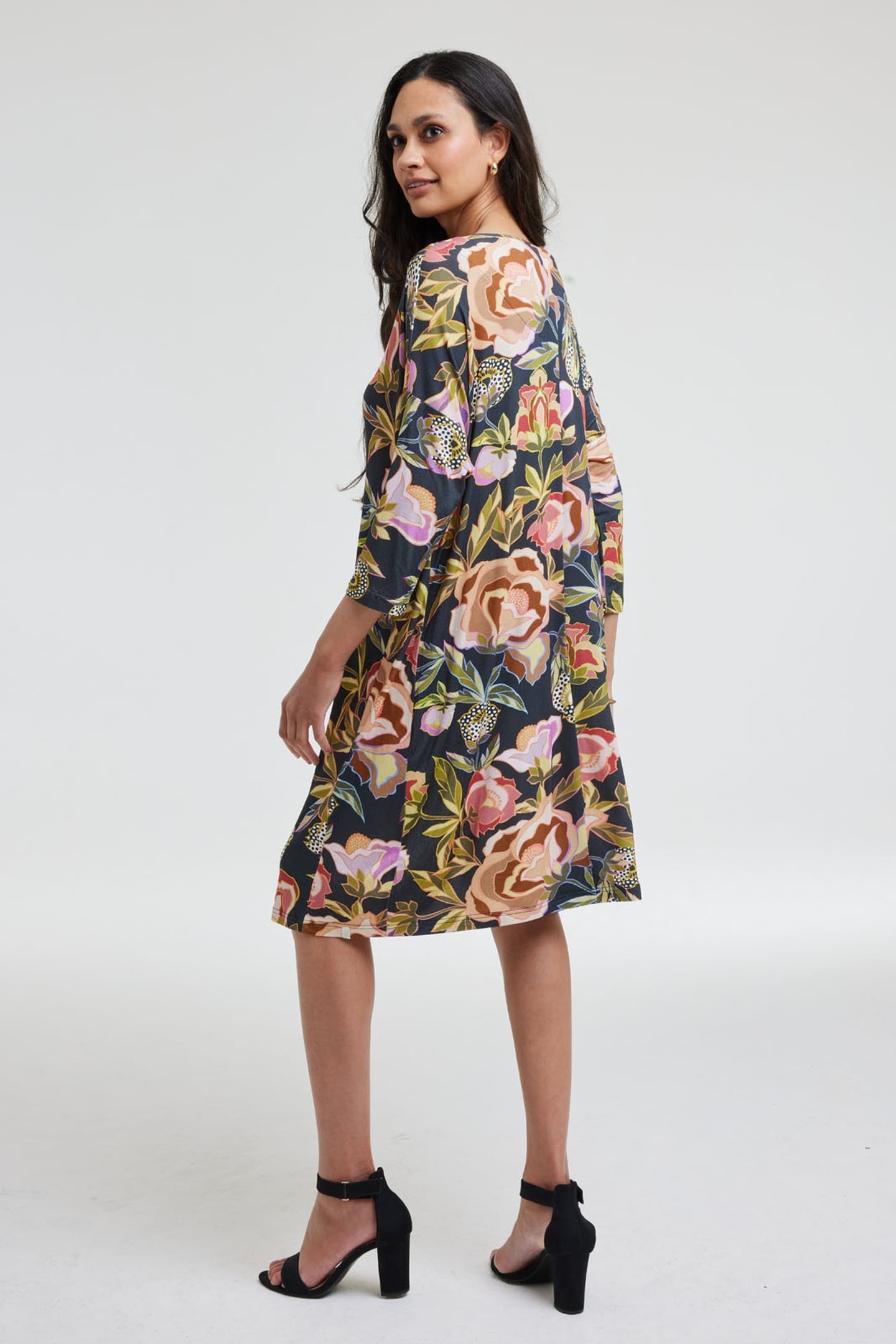 LOOSE DRESS FREEDOM GREY TWINKLE PRINT 3