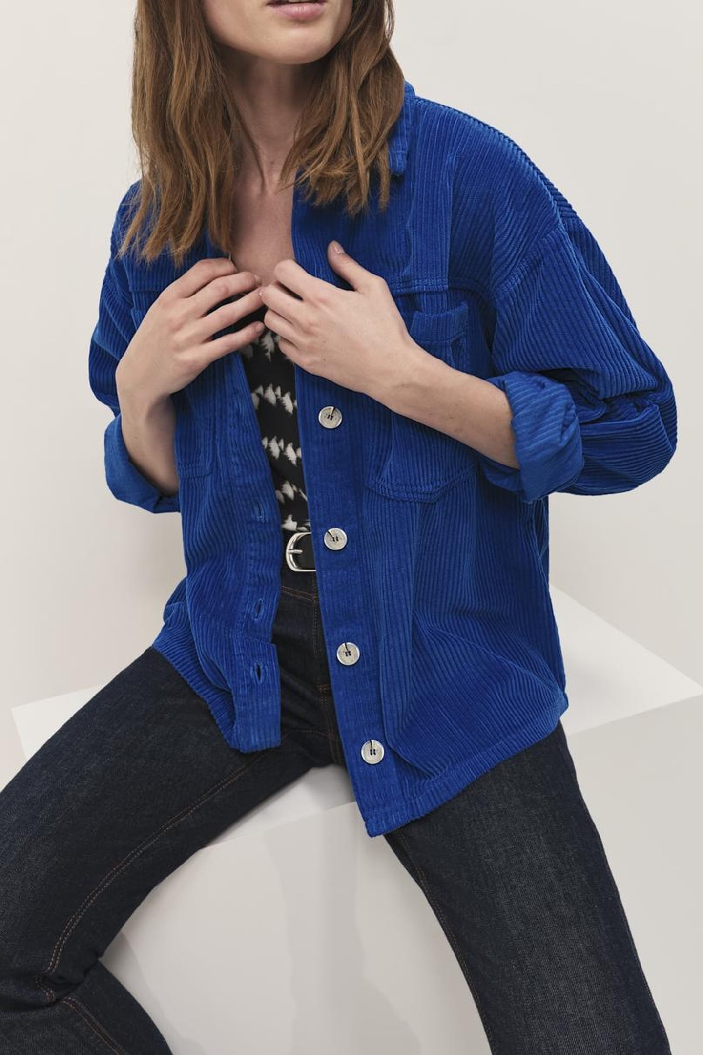 CESAR - SAPPHIRE BLUE CORDUROY SHIRT 2