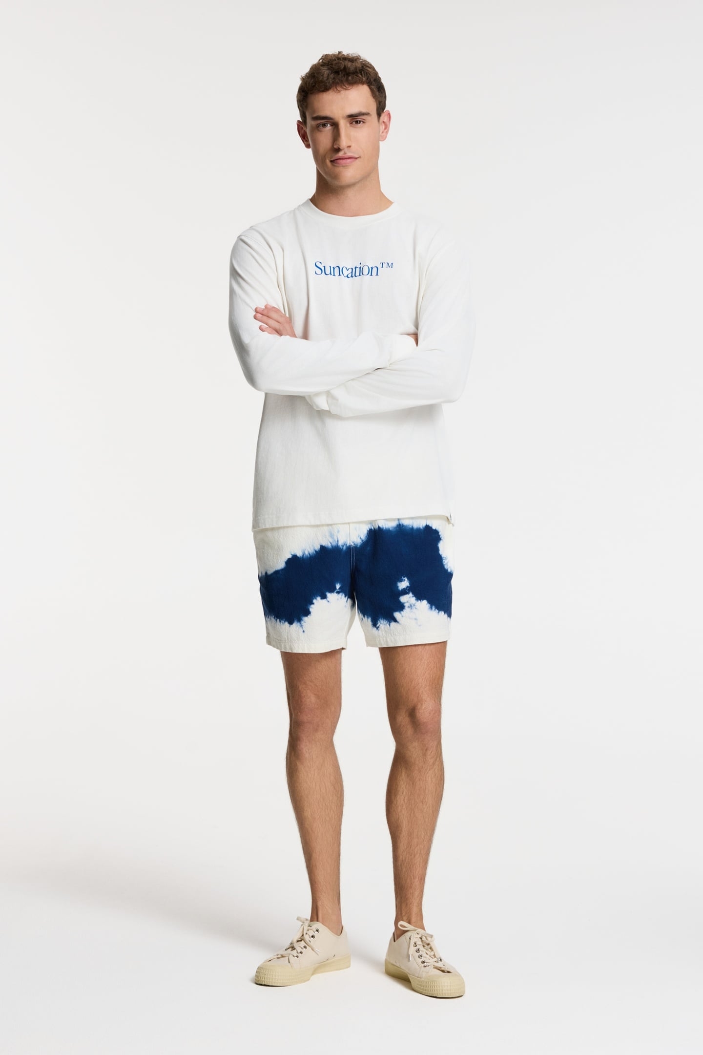 NOAH RELAXED LONGSLEEVE SUNCATION WHITE 3