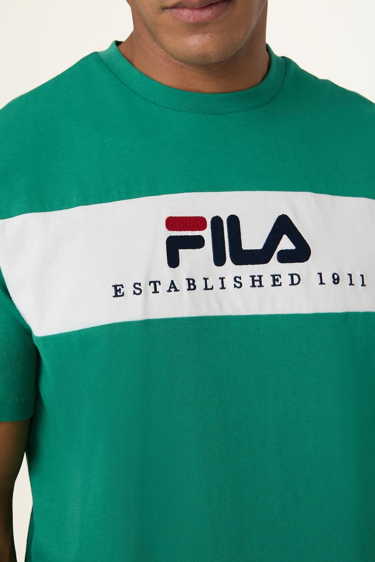 UNISEX VALSERA REGULAR BLOCKED T-SHIRT GREEN JACKET-EGRET 6