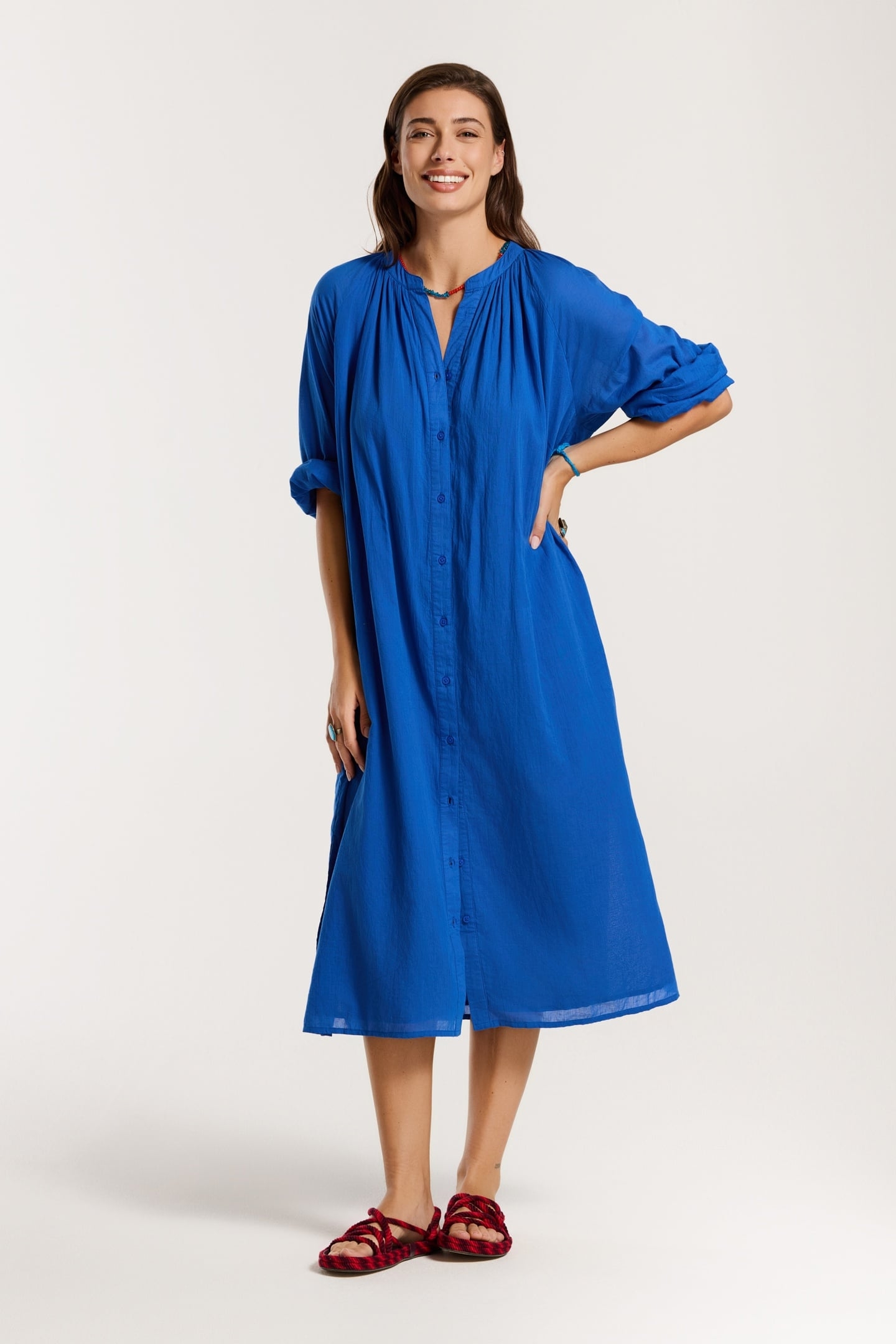 JAMILLA DRESS BLUE DEEP OCEAN 1