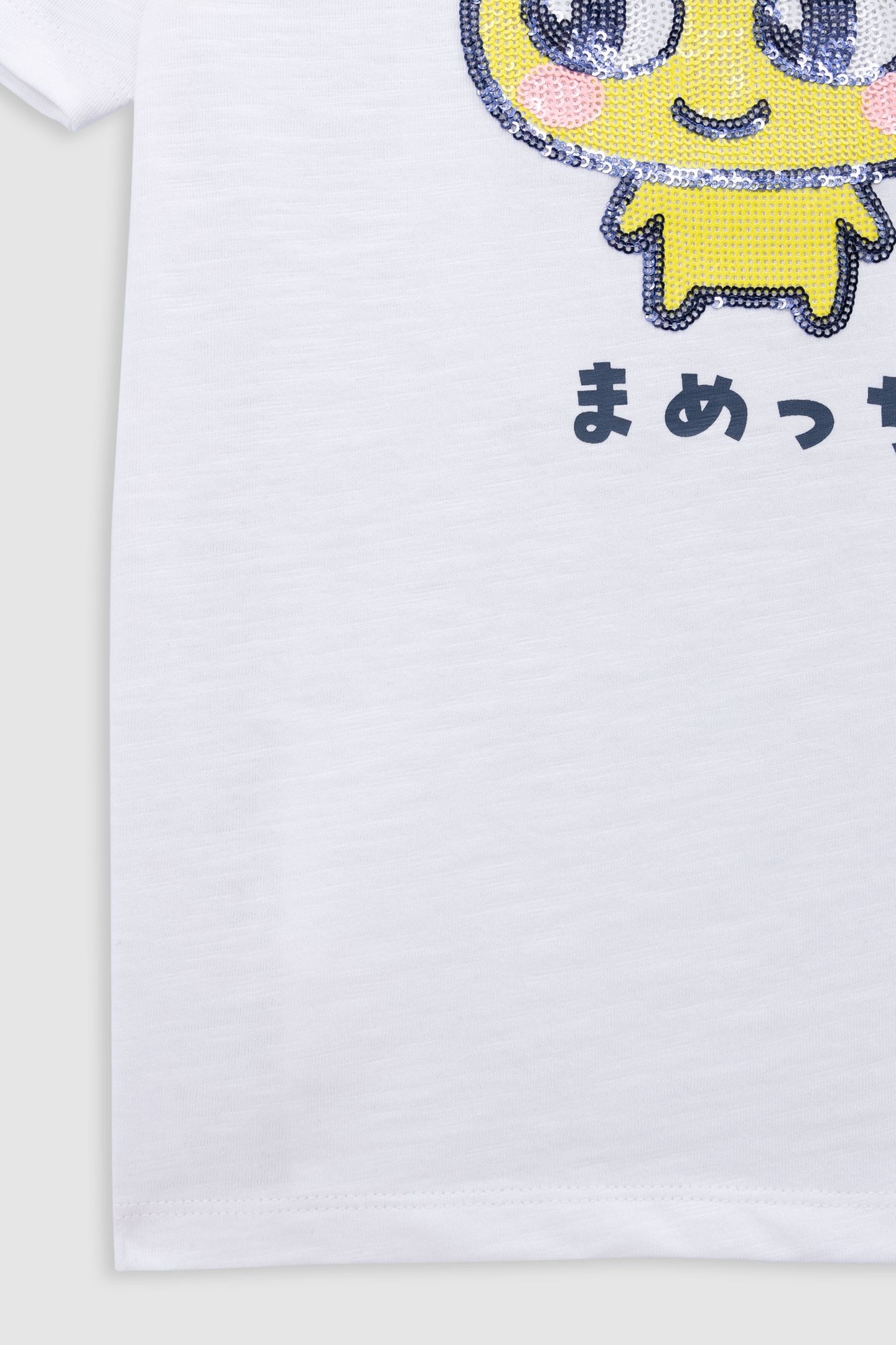 WHITE ORGANIC T-SHIRT WITH SEQUINS TAMAGOTCHI X IKKS 4