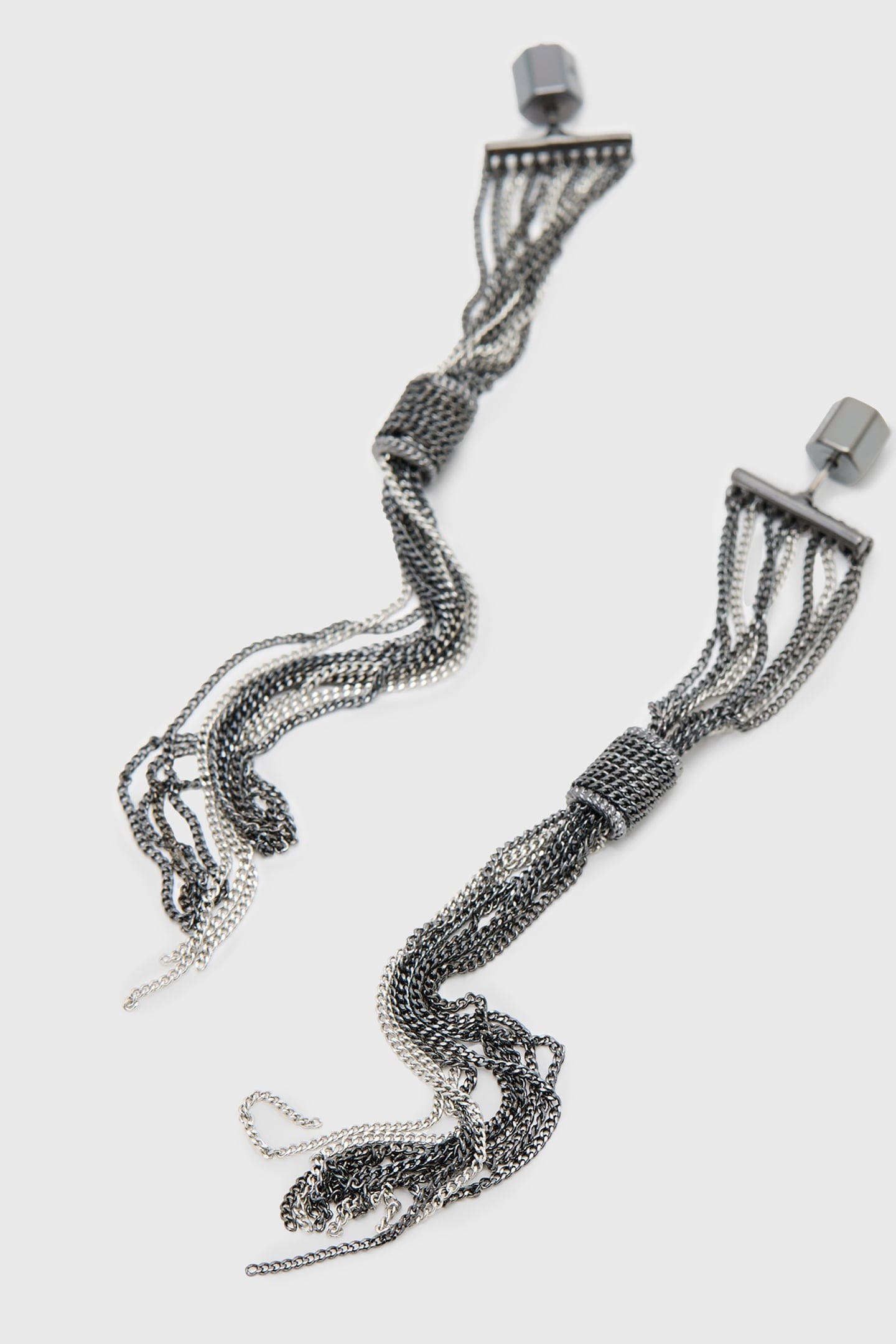 FLEUR TTNE EARRINGS WARM SILVER MIX 2