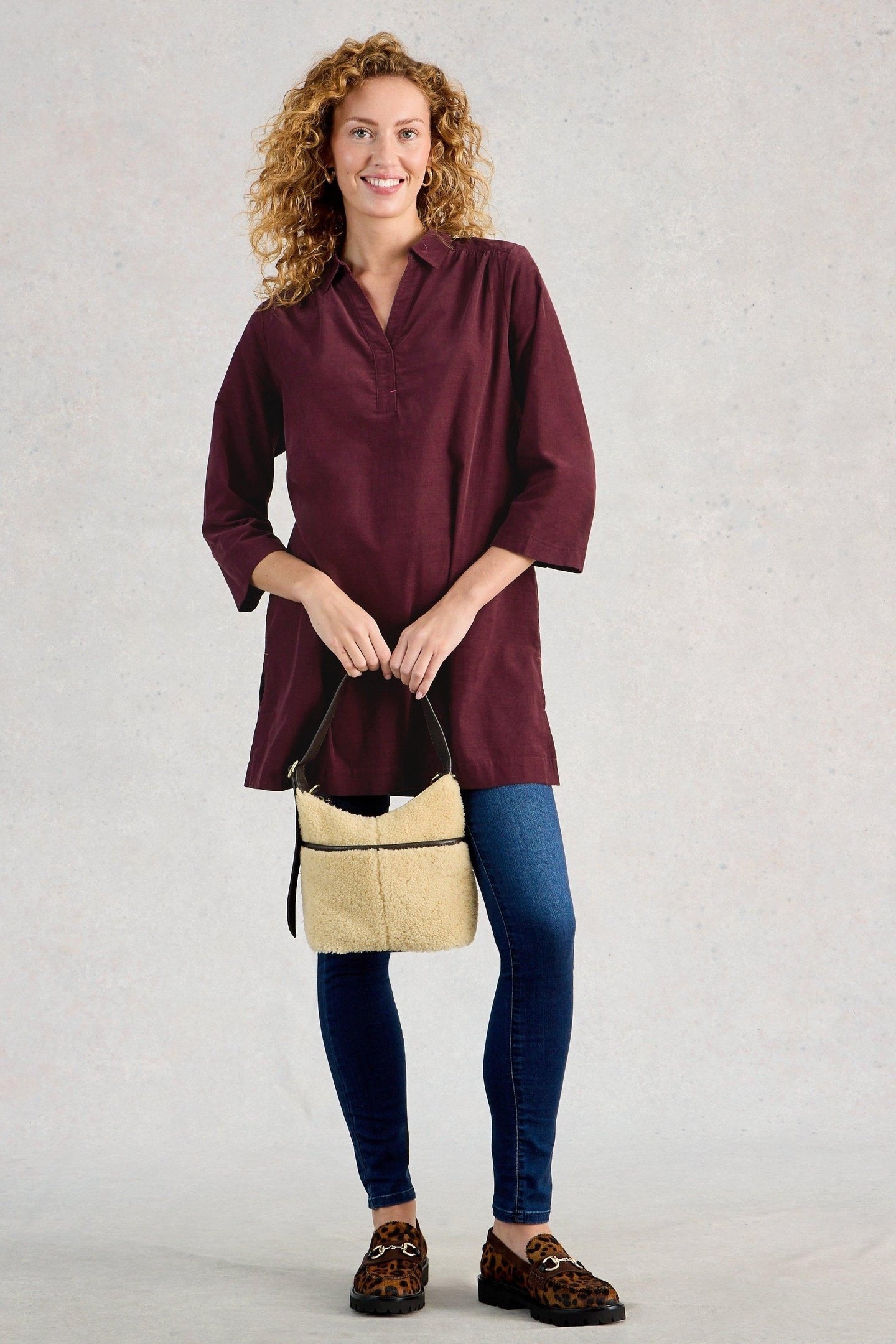 BLAKE CORD TUNIC DARK PLUM 1