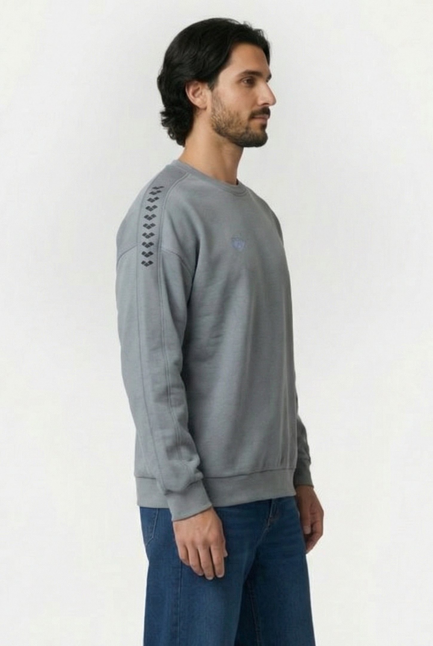 UNISEX SWEAT TEAM OVERSIZE STONE GREY STONE GREY IRID 5