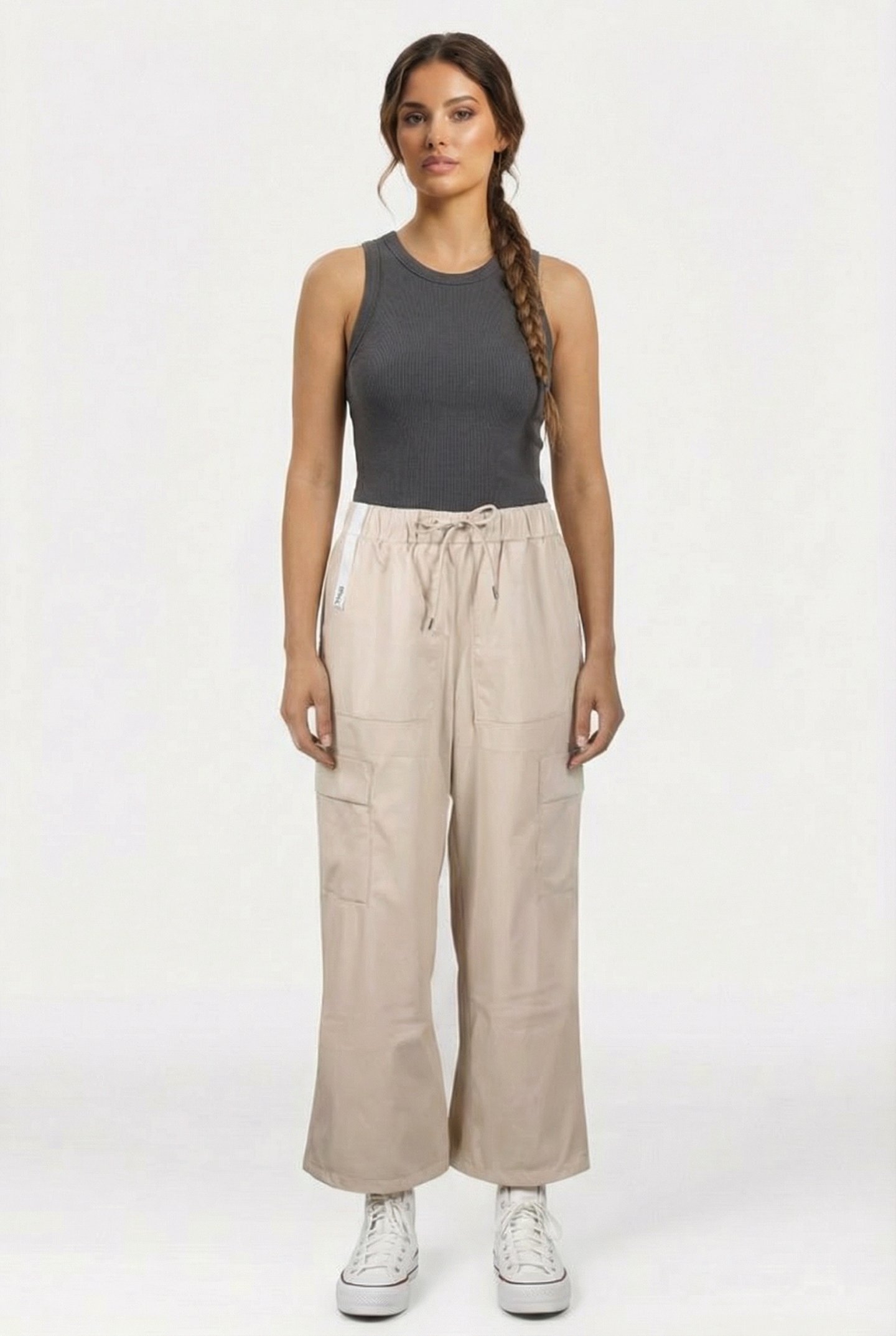 CARGO RAIN PANTS WIDE W3 DUNE GRAIN UNISEX 2