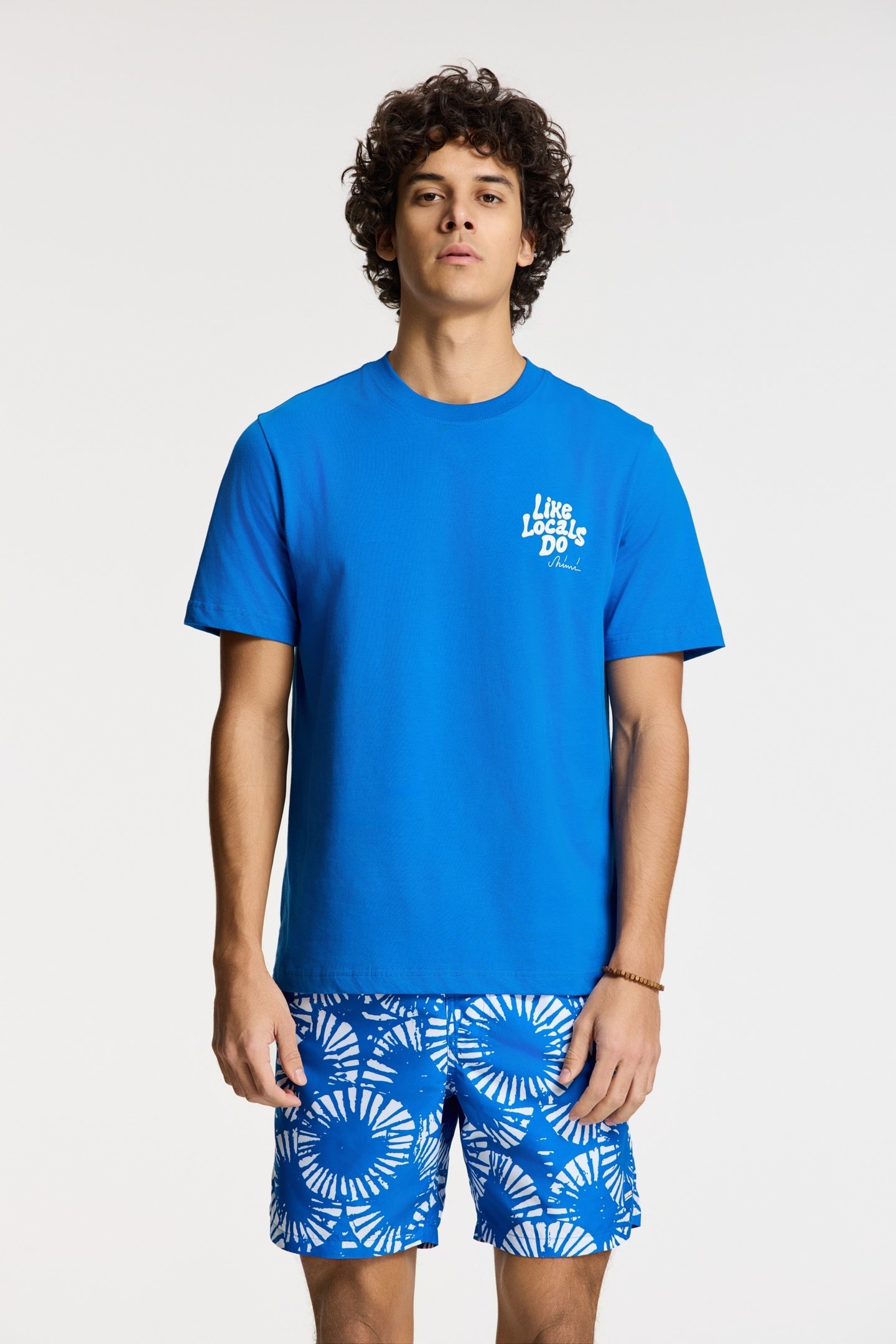 LIAM REGULAR T-SHIRT LIKE LOCALS DO BLUE KOBALT 1