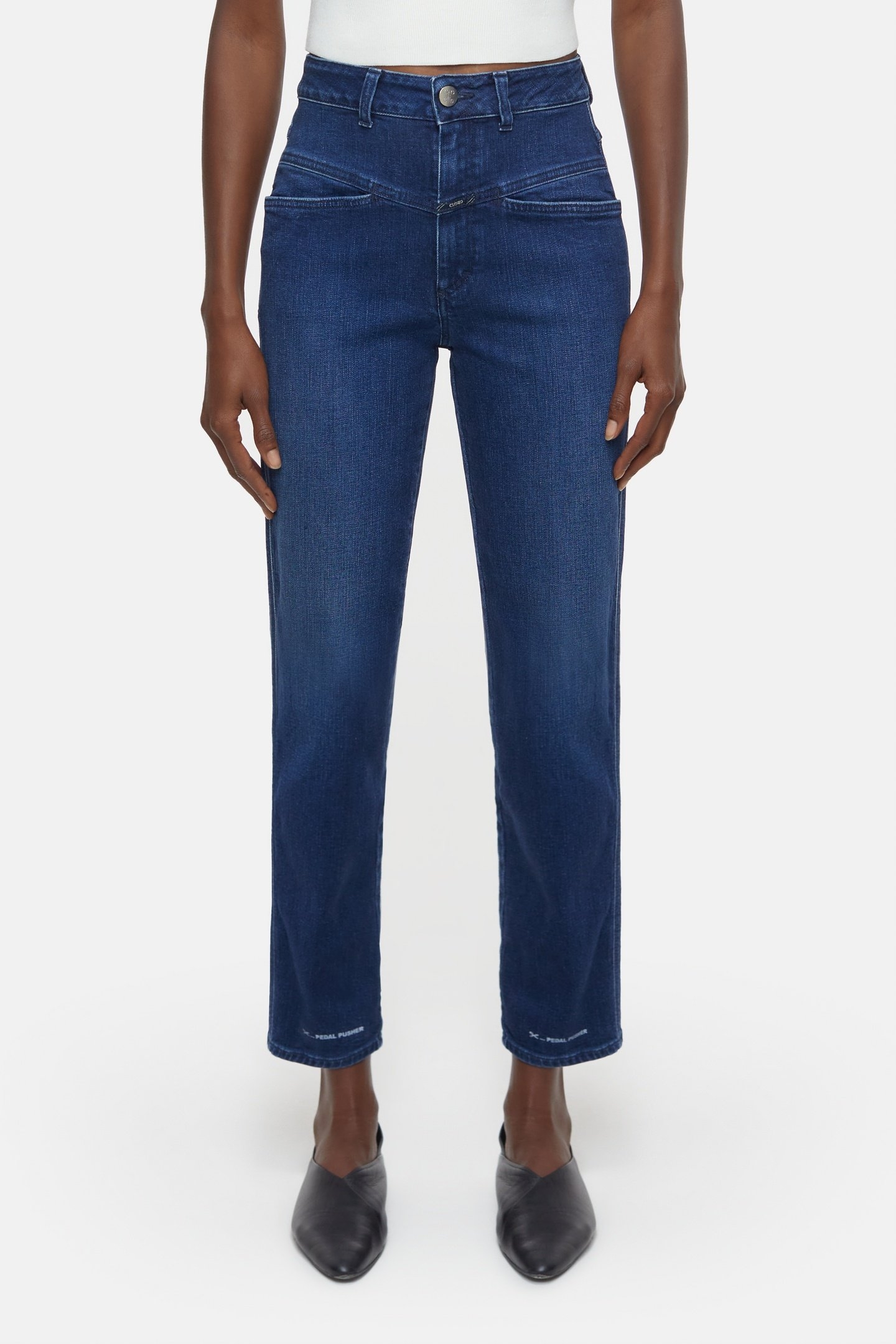 PEDAL PUSHER JEANS DARK BLUE 2