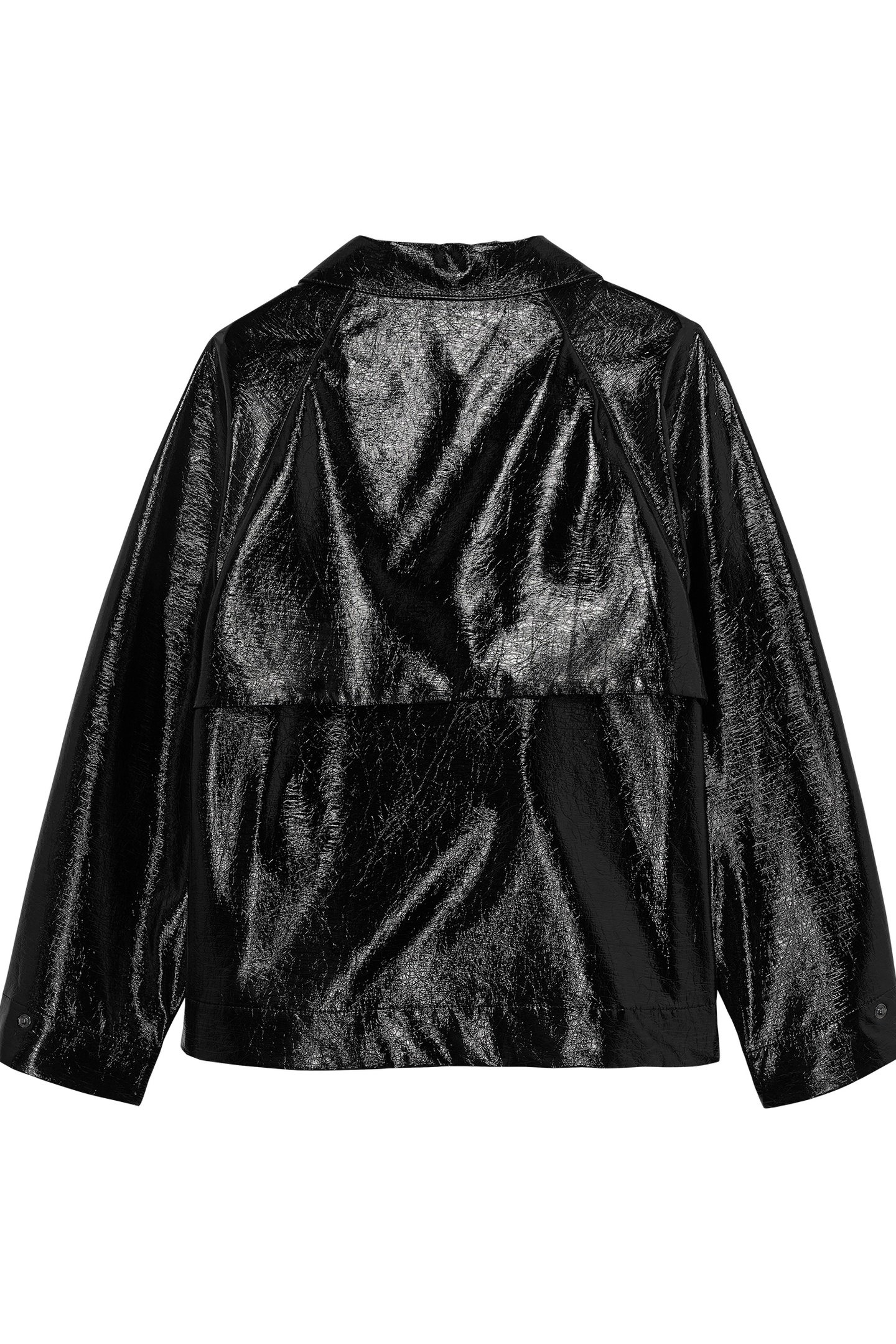 VEGAN LEATHER JACKET BLACK 5