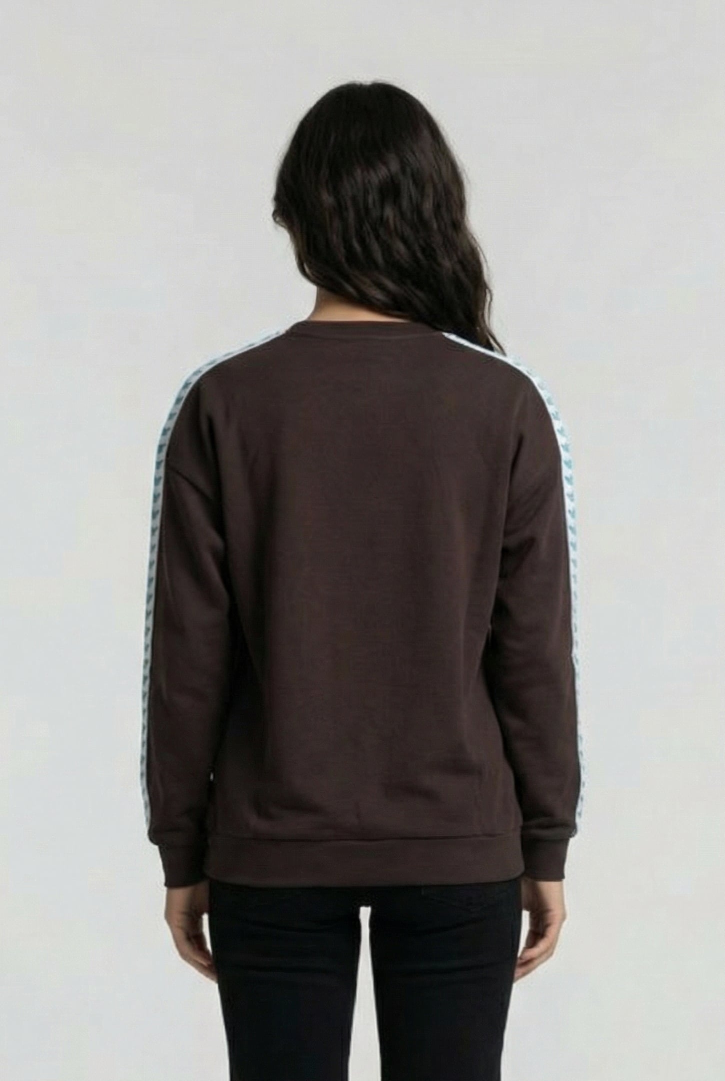 UNISEX SWEAT TEAM OVERSIZE ESPRESSO WHITE MINT 3