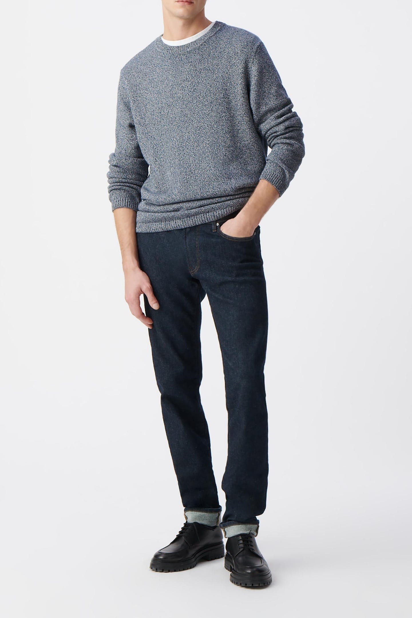 INK MOULINÉ KNIT CREW NECK SWEATER 1