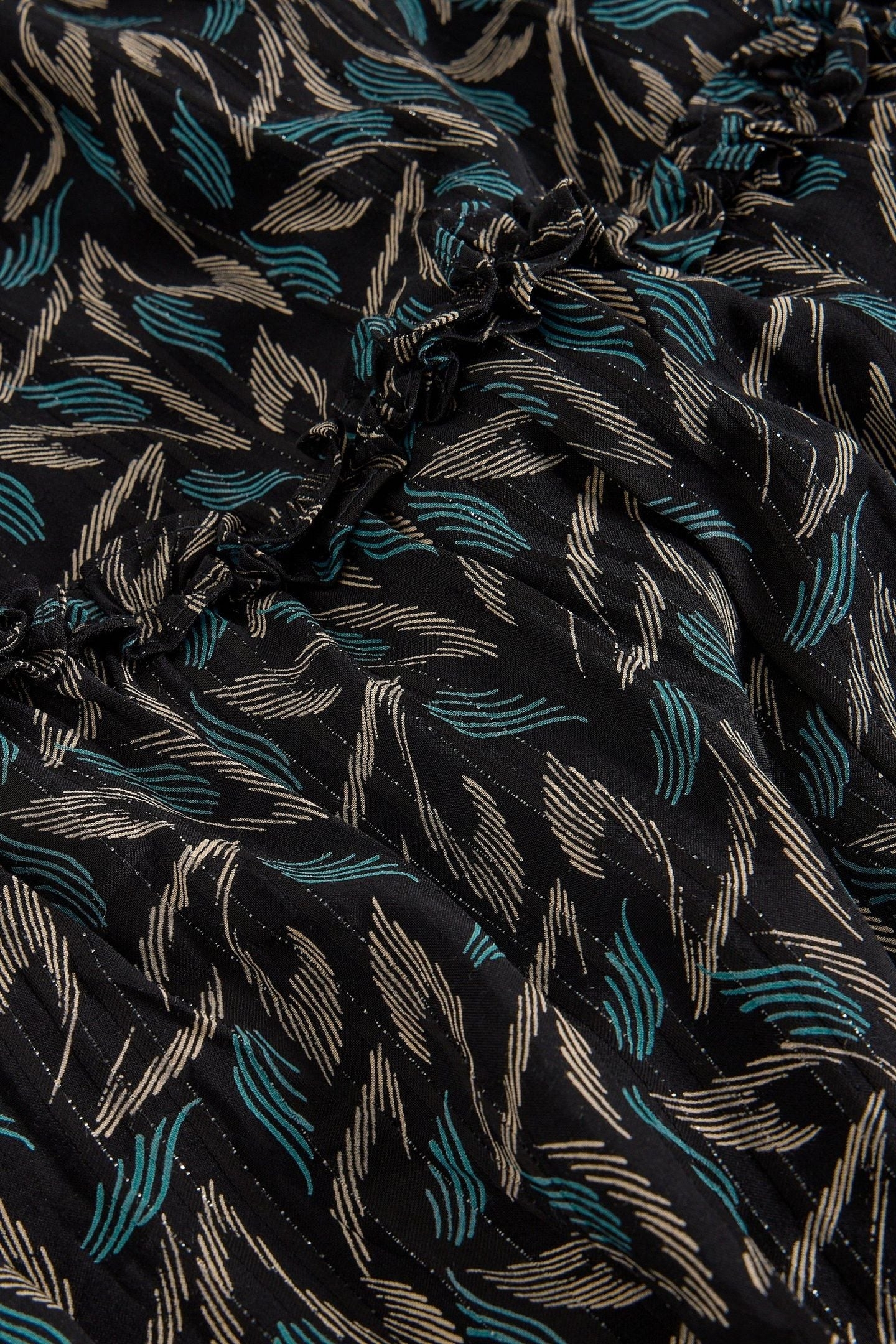 REMI METALLIC MIDI SKIRT BLACK MULTI 4