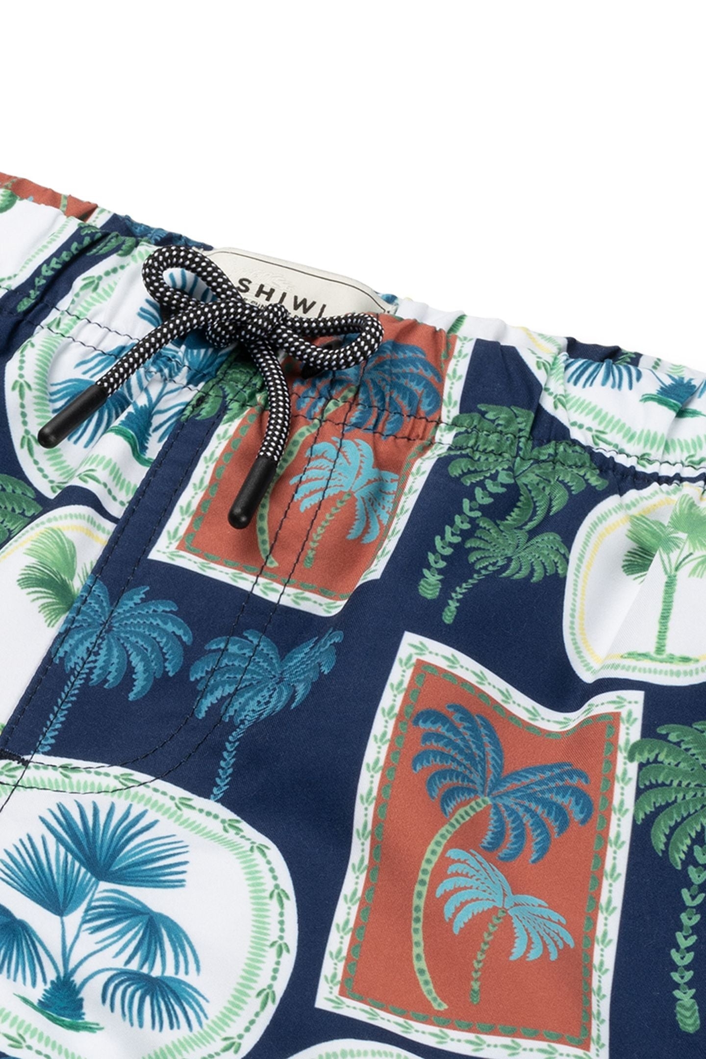 BOYS SWIM SHORTS PAINTED PALM ROYAL BLUE 3