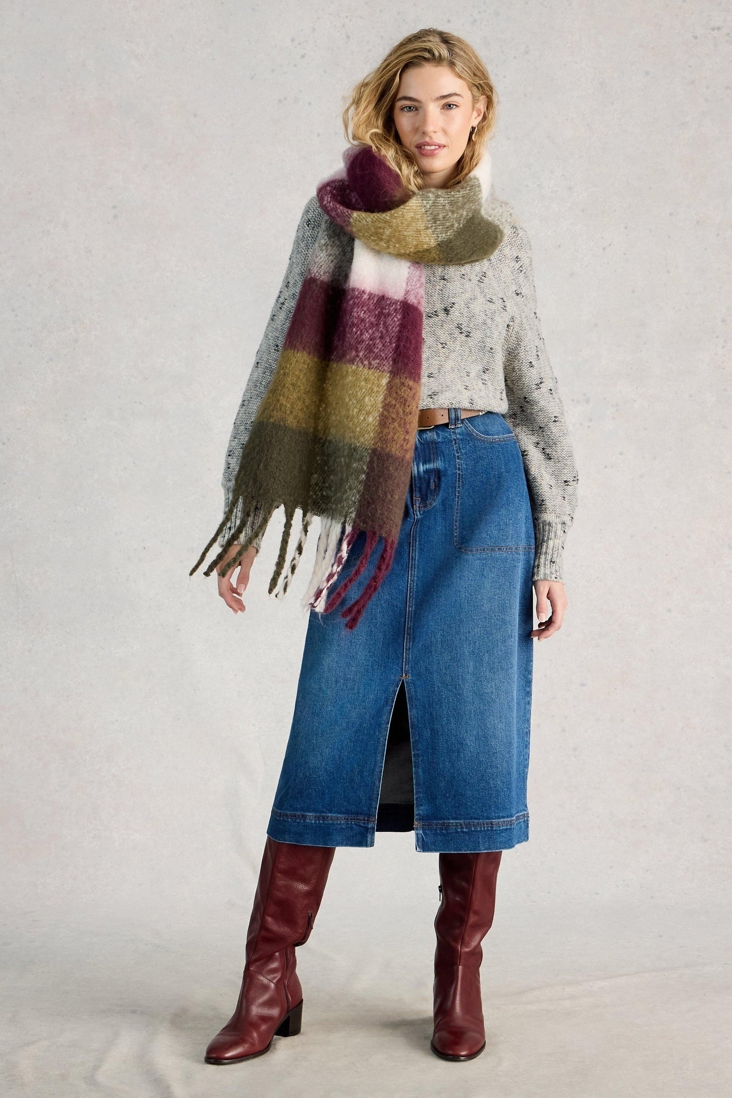 MONO NEP ROLL NECK IVORY MULTI 5