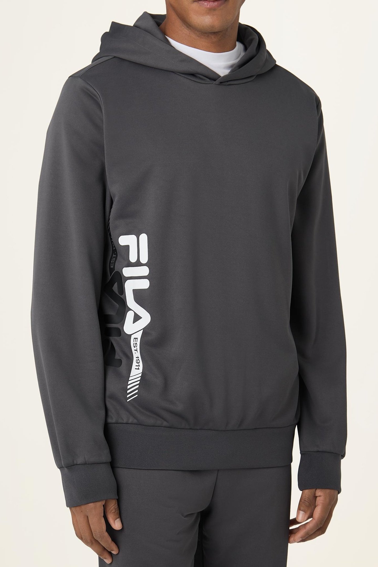 MANTA REGULAR GRAPHIC HOODIE DARK SHADOW 1