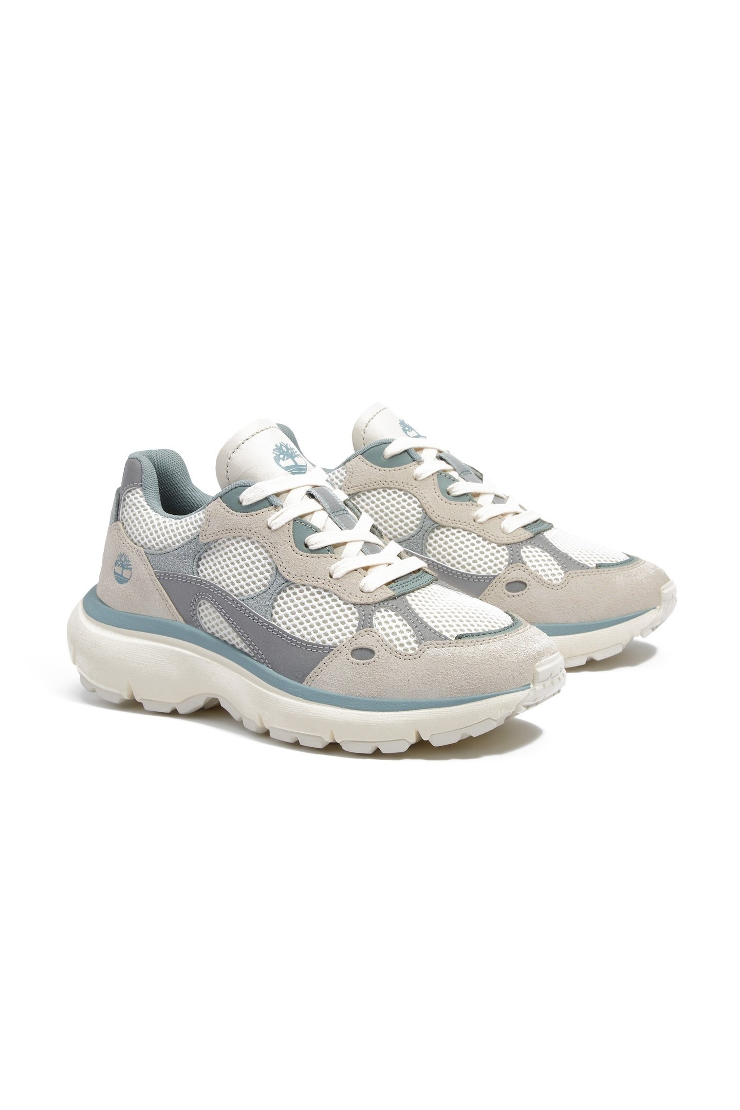 HAZEL LANE LOW LACE UP SNEAKER NATURAL MESH LIGHT BLUE 3
