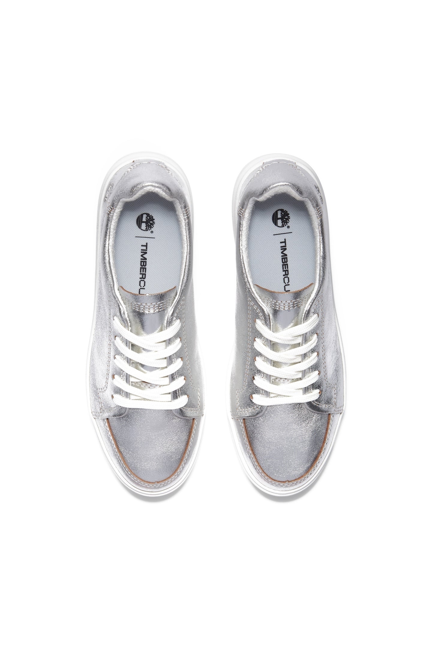 EMERSON STREET LOW LACE UP SNEAKER SILVER METALLIC 3