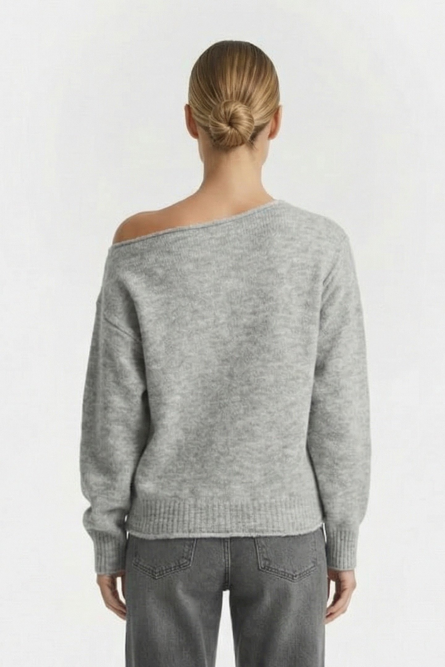 LUPIN PULLOVER LIGHT GREY MELANGE 2
