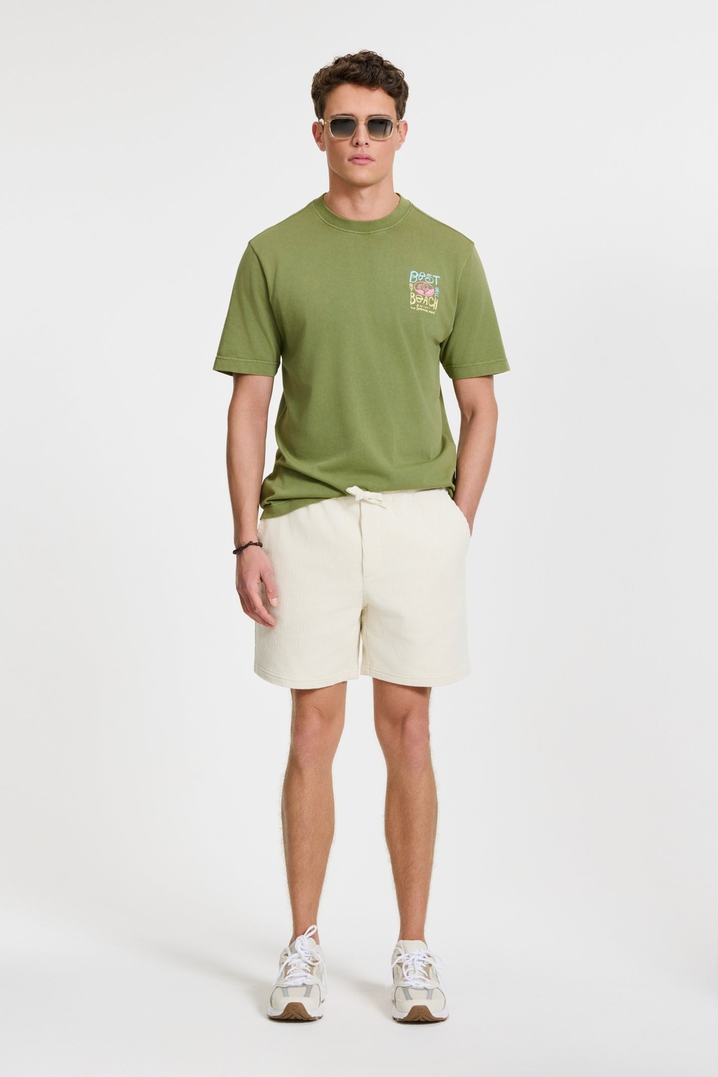 FINN RELAXED T-SHIRT BEST OF THE BEACH GREEN FERN 3