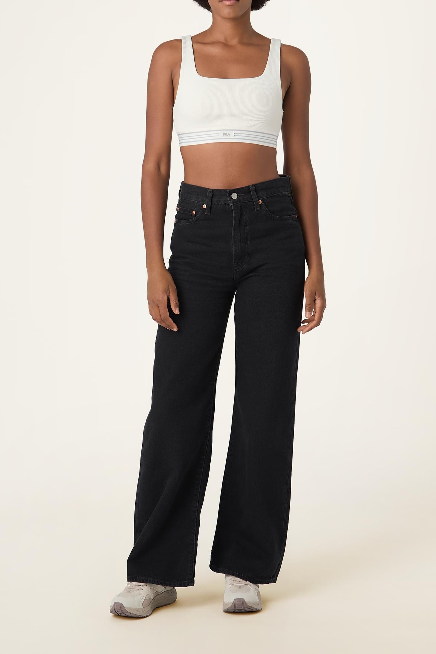 BELLAGIO RIBBED BRA TOP EGRET 2