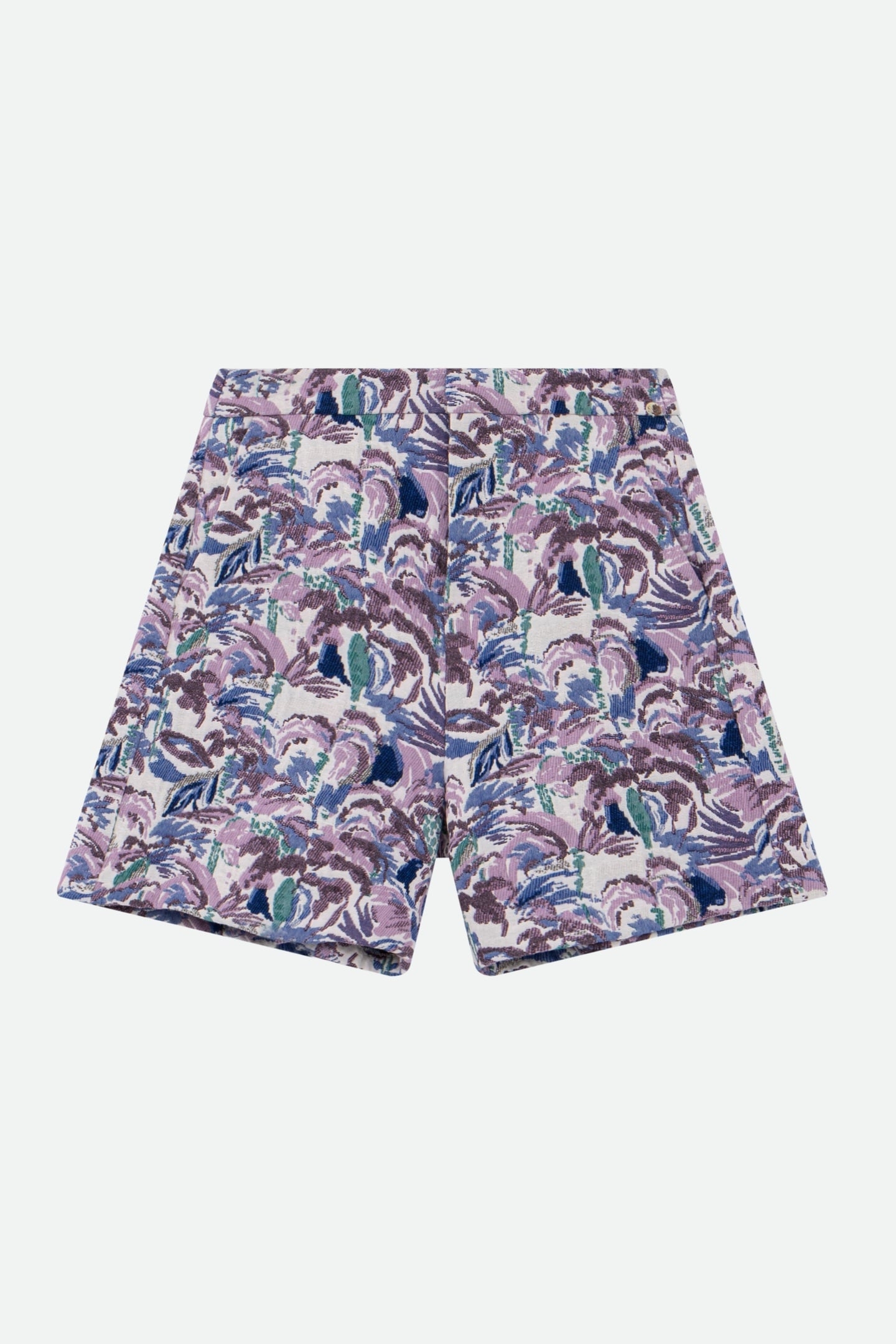 PITYS - ECRU JACQUARD SHORTS WITH FOAM PATTERN 5