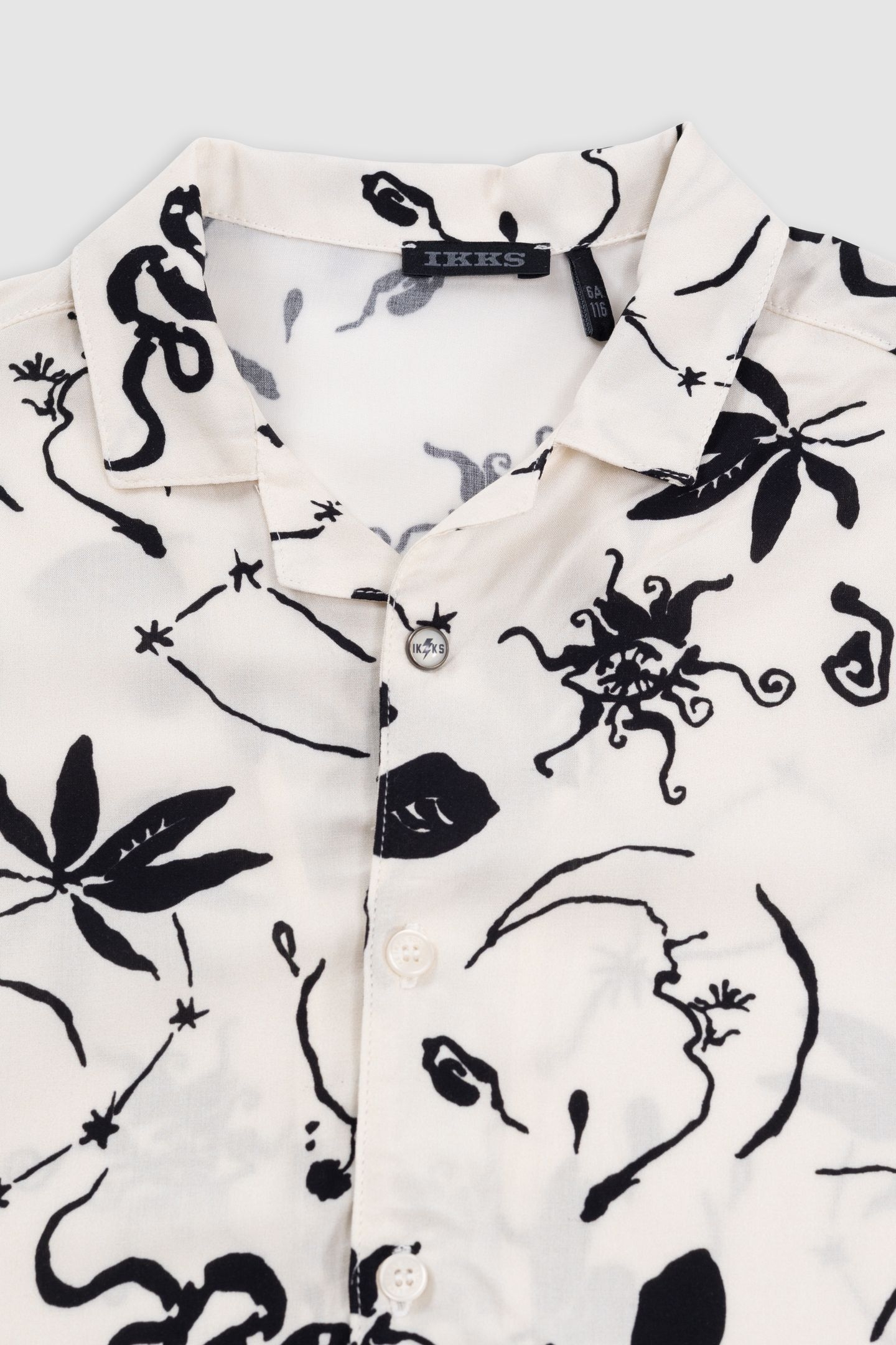 ECRU MAXI ASTRO PRINT SHIRT 3