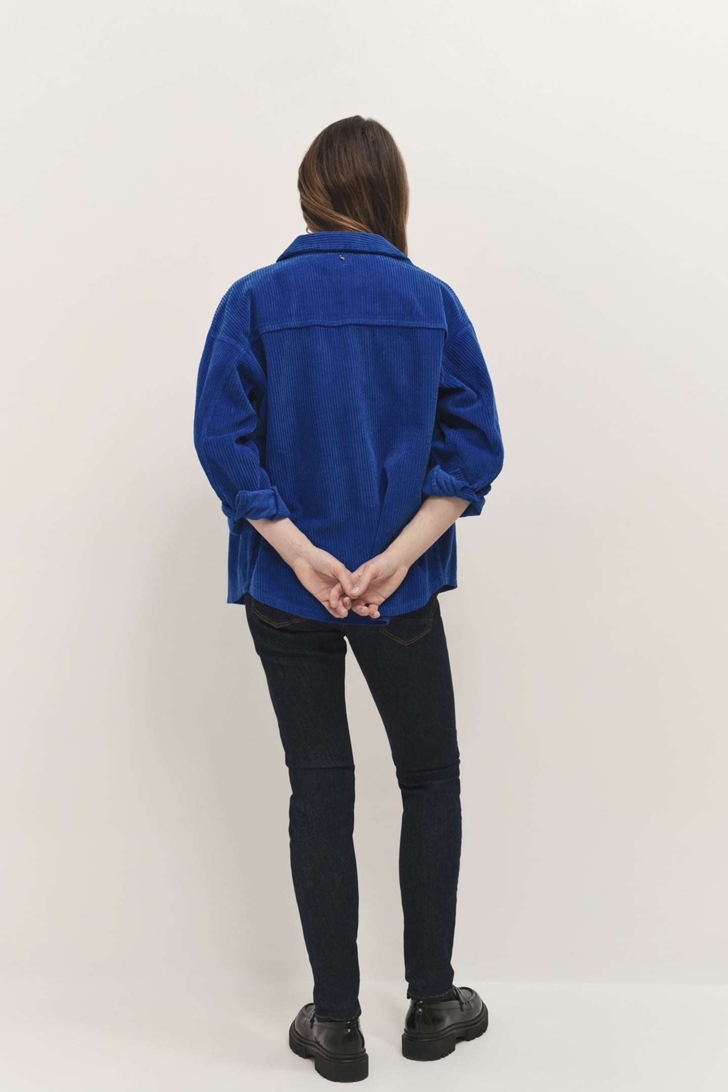 CESAR - SAPPHIRE BLUE CORDUROY SHIRT 4