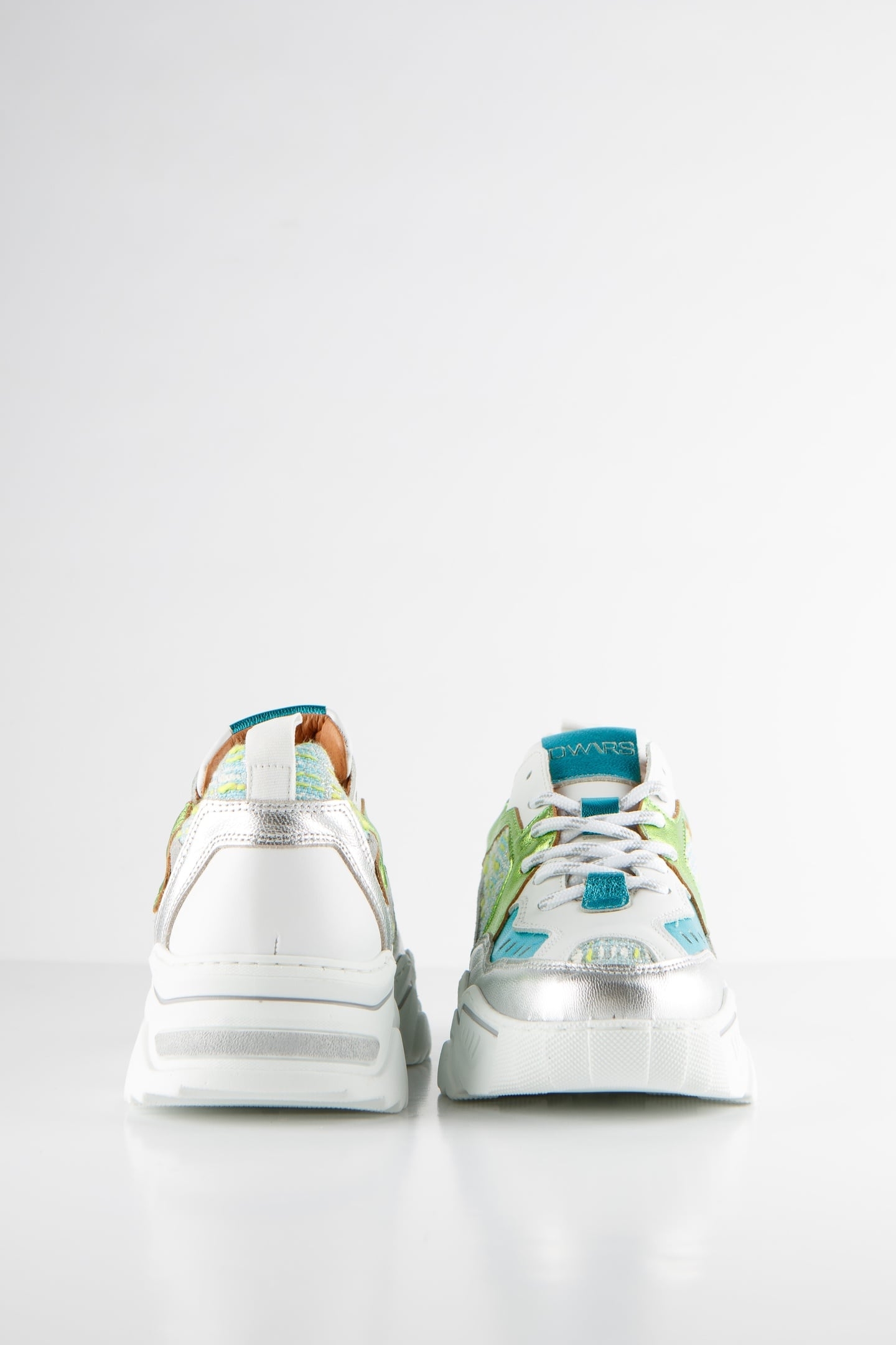 PLUTO TWEED SNEAKER AQUA / SILVER 4