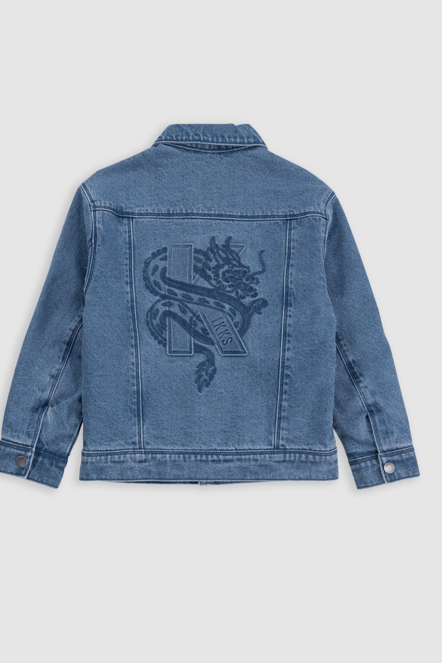 BLUE DENIM JACKET WITH REMOVABLE HOOD 3