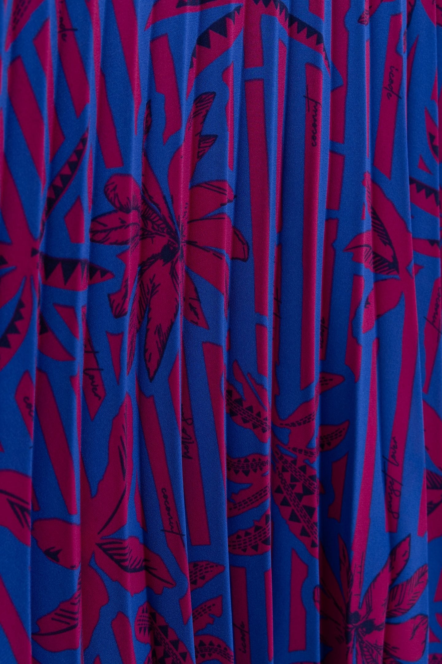 PALM TREE PRINT INDIGO TOP INDIGO 7