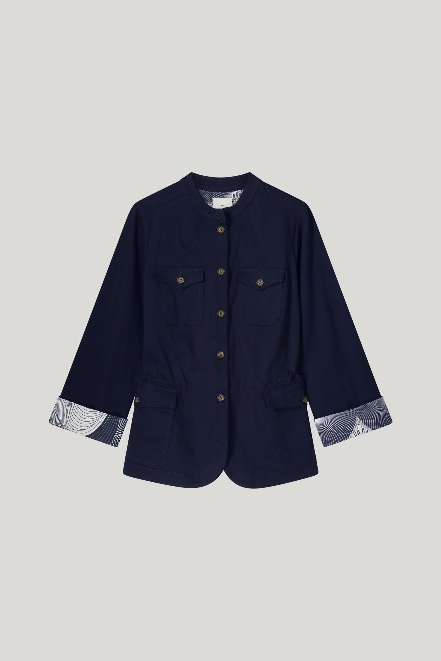 JACKET COTTON STRETCH NAVY NOIR 3