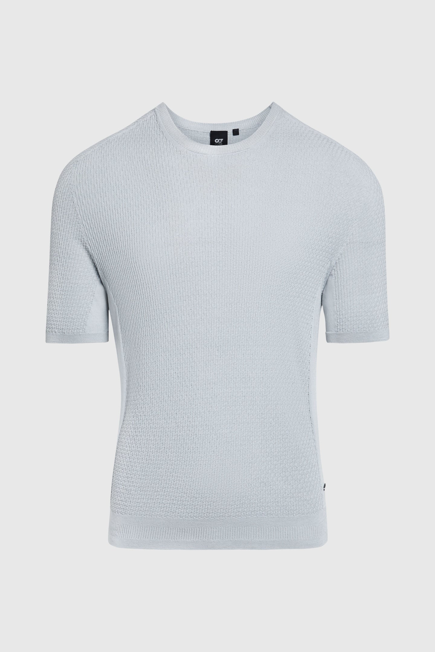 FOSOS V4.Y9.01 FLAT-KNIT-SHIRT CLOUD GREY 3