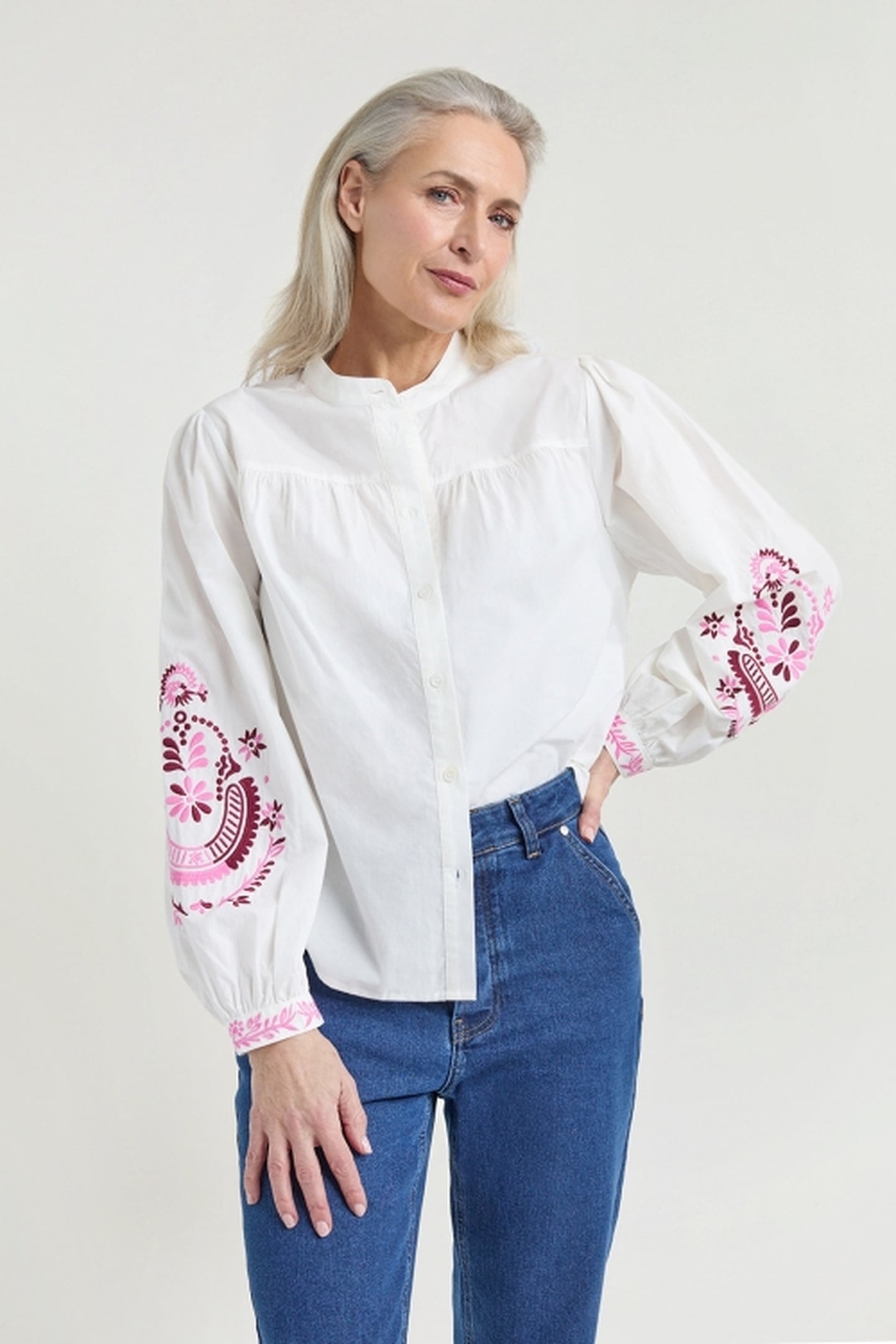 JORIS BLOUSE FUCHSIA PRINT 1