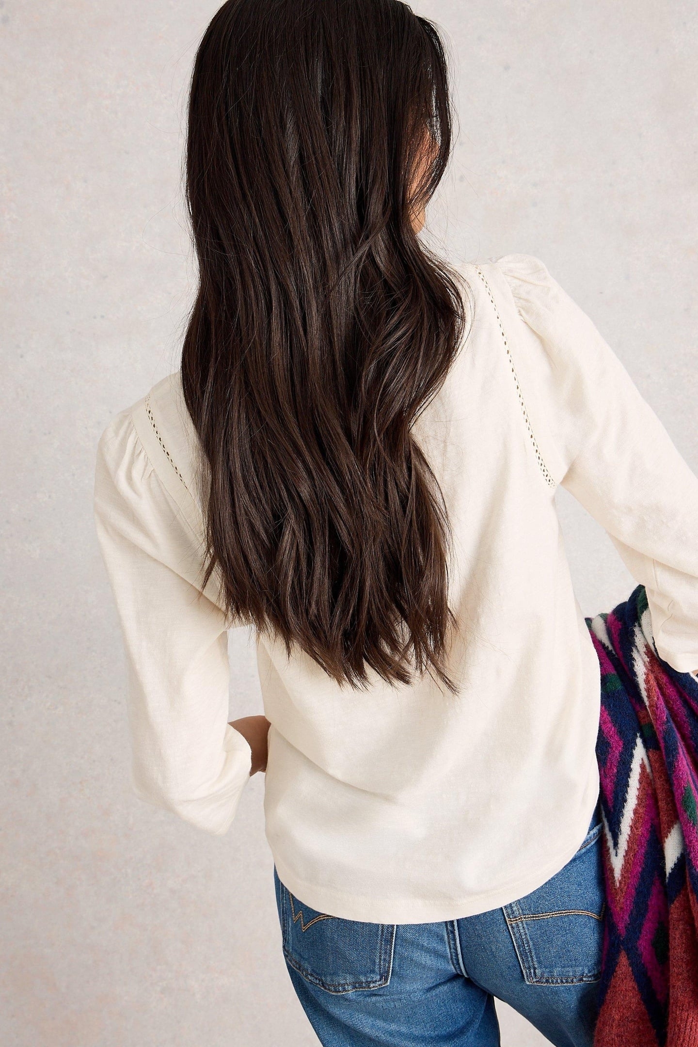 LUCY LADDER TOP PALE IVORY 2