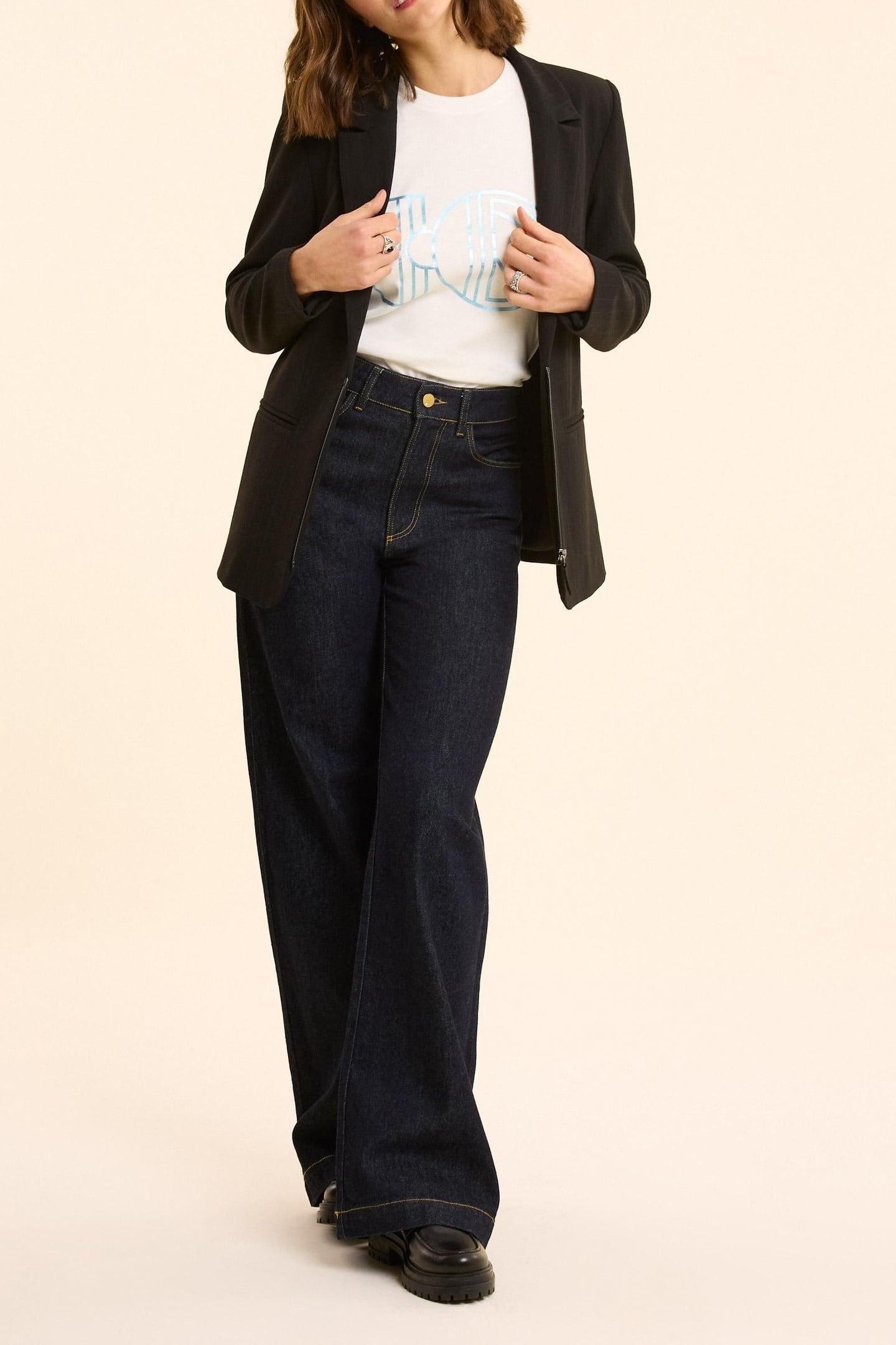 WHITE MAXI MONOGRAM T-SHIRT OFF-WHITE 1